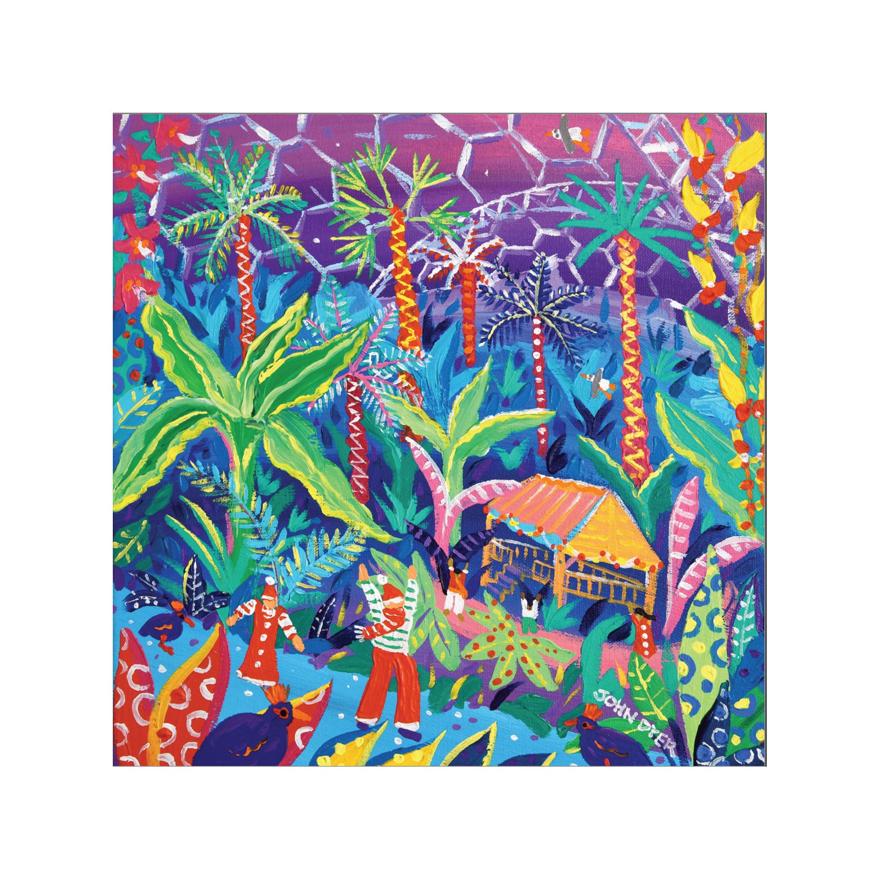 Tropical Christmas Adventure Christmas card