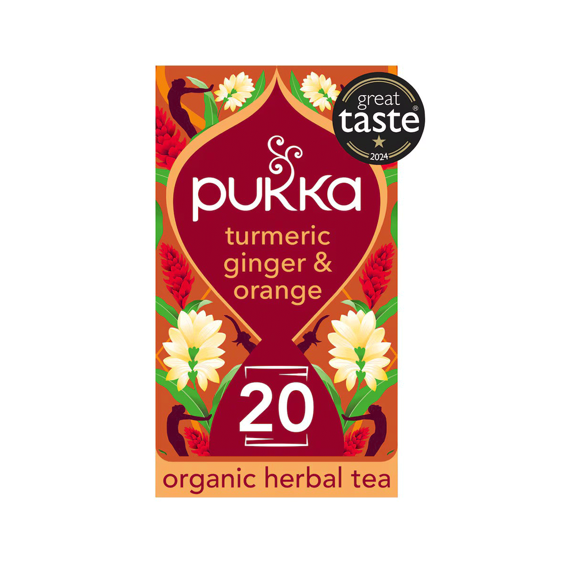 Turmeric, ginger and orange 20 tea bags