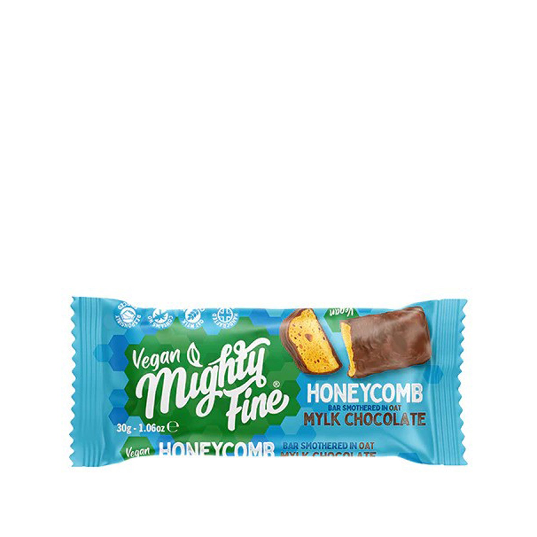 Vegan mylk chocolate honeycomb bar 30g
