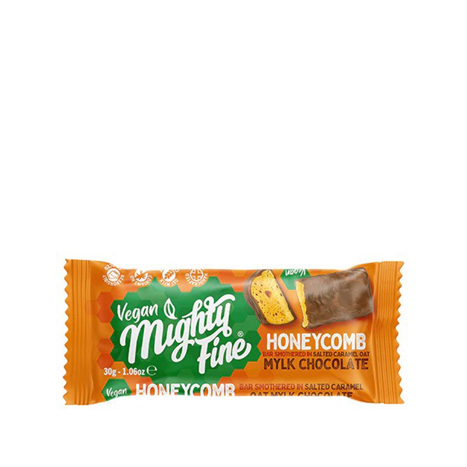 Vegan salted caramel honeycomb bar 30g