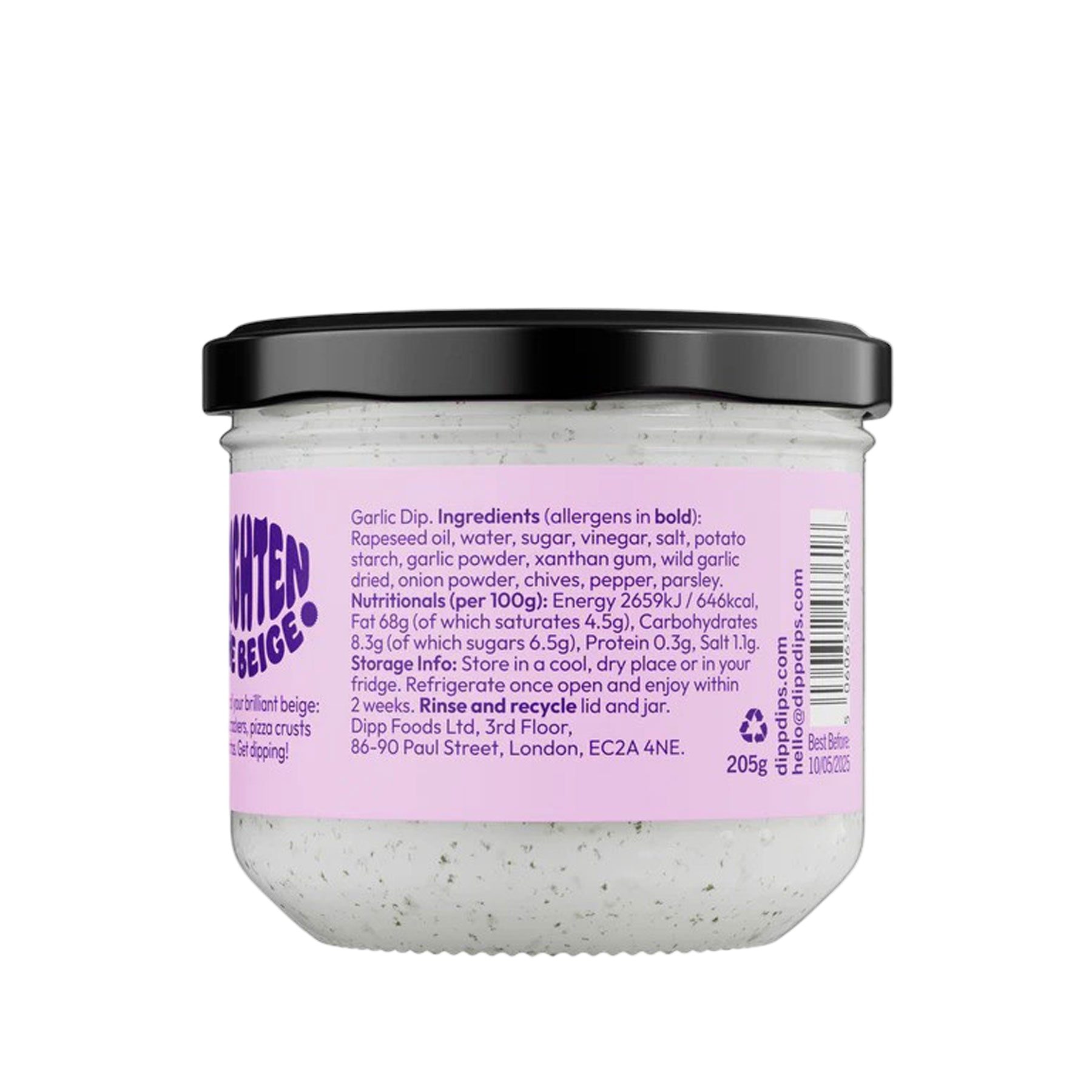 Wild garlic & chive dip 205g