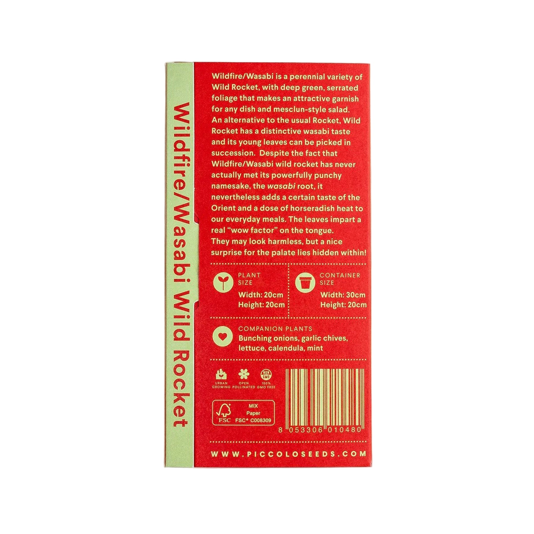 Wild rocket wasabi seeds