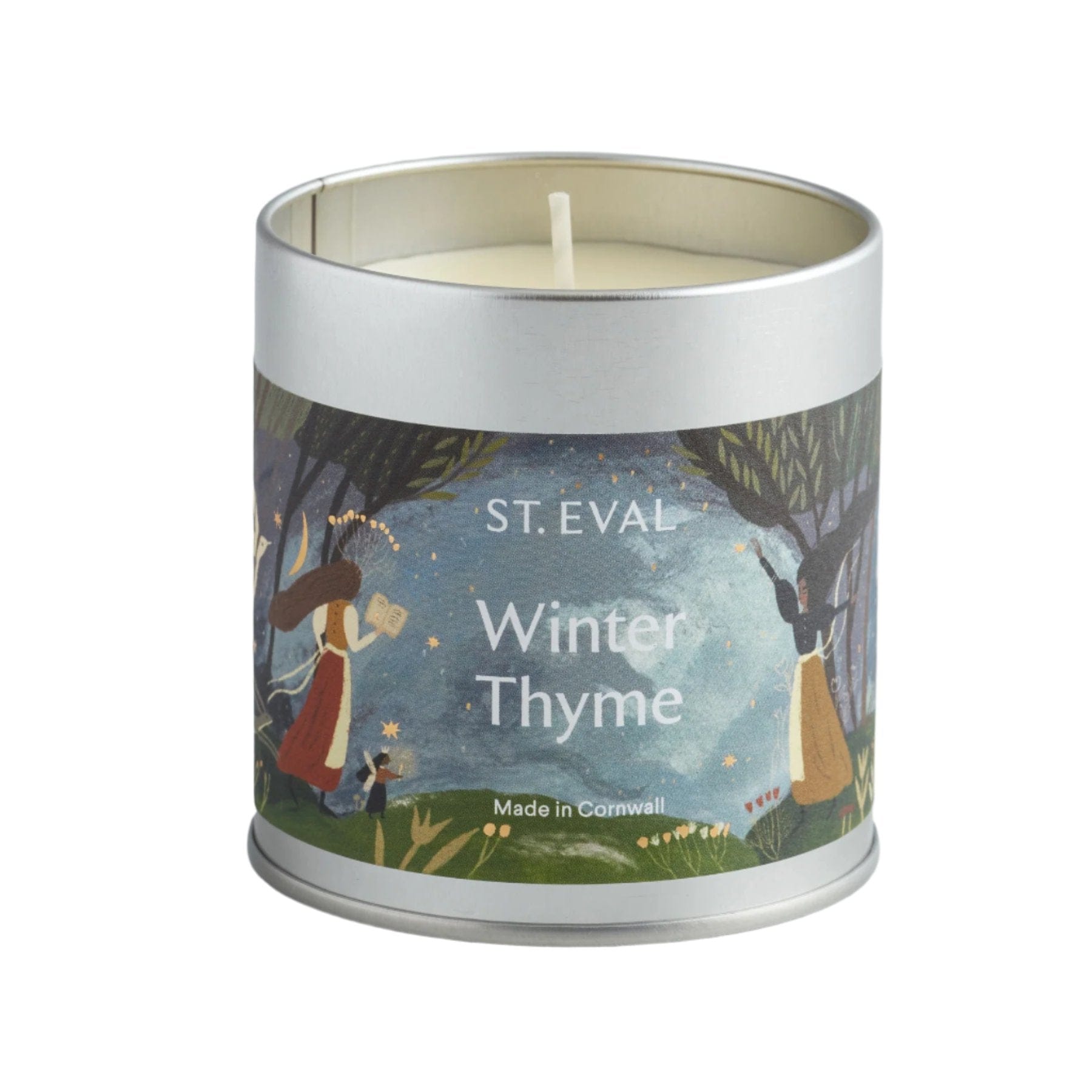 Winter thyme scented tin candle