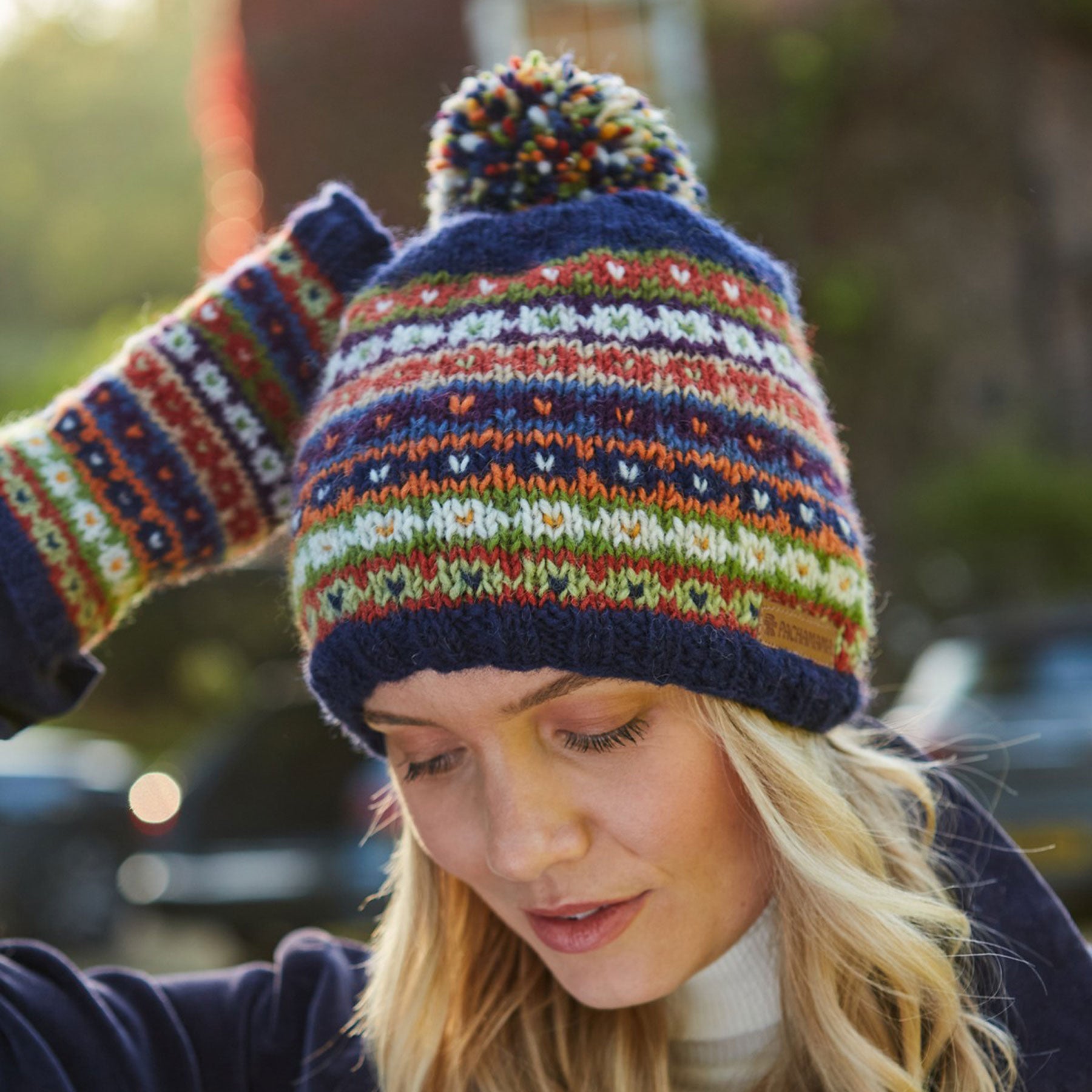 Womens colorado bobble beanie