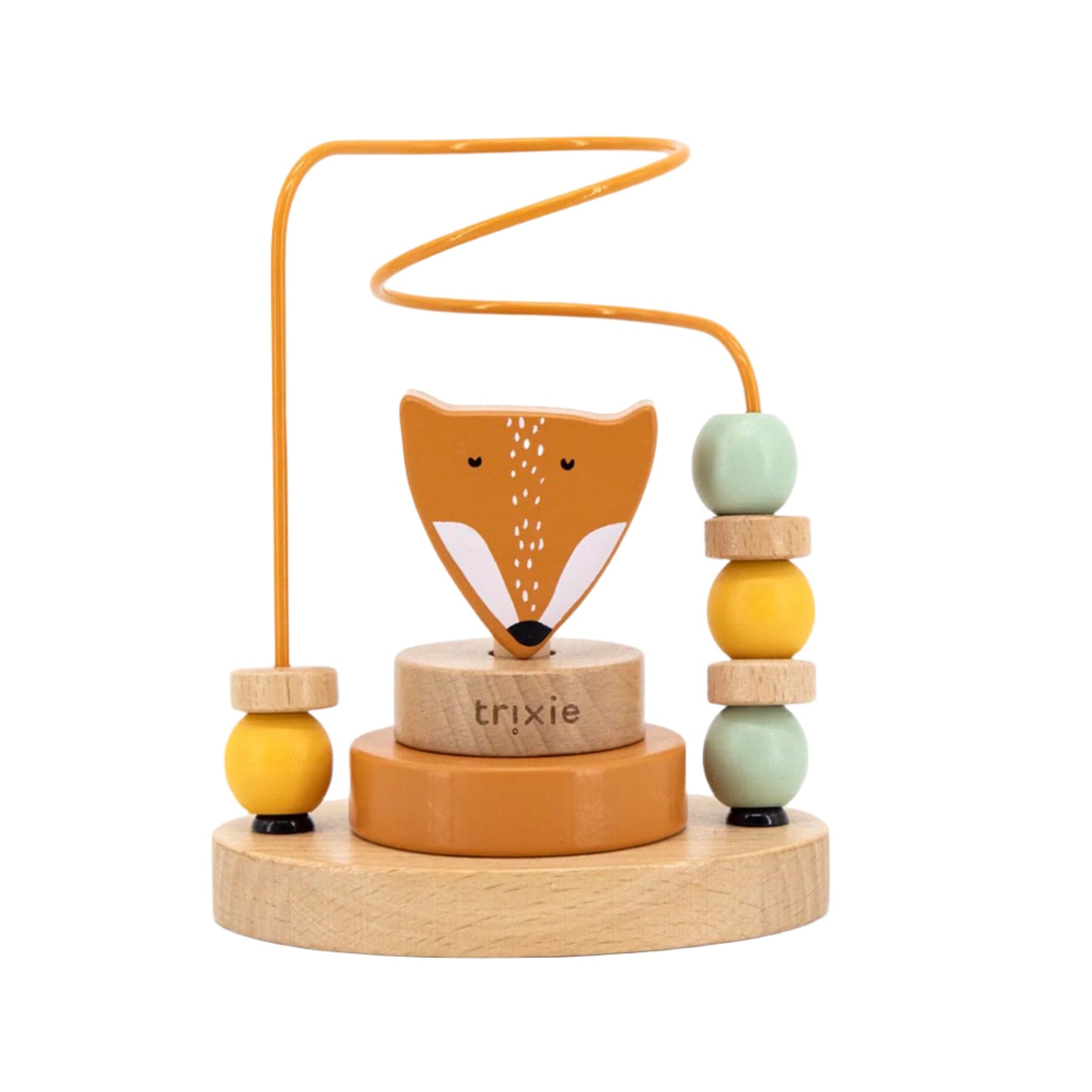 Wooden beads maze - fox