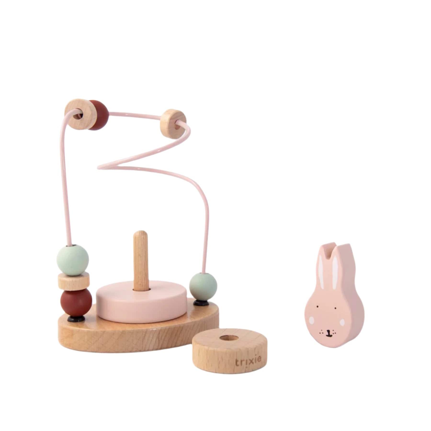 Wooden beads maze - rabbit