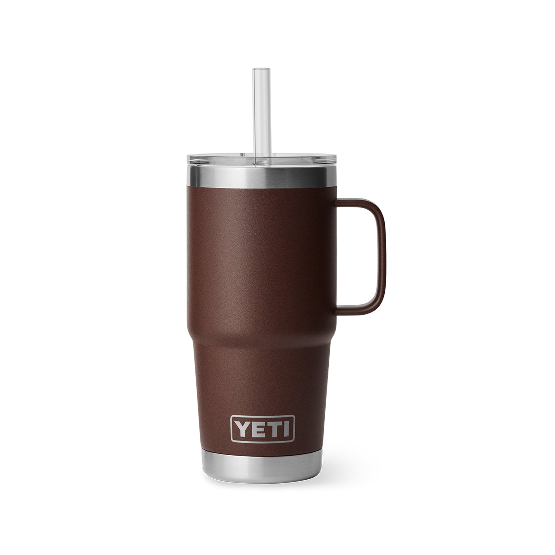 Rambler® 25oz (739ml) straw mug wetlands brown