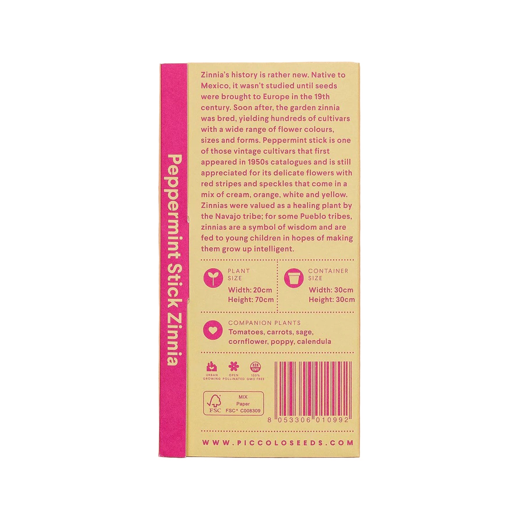 Zinnia peppermint stick seeds