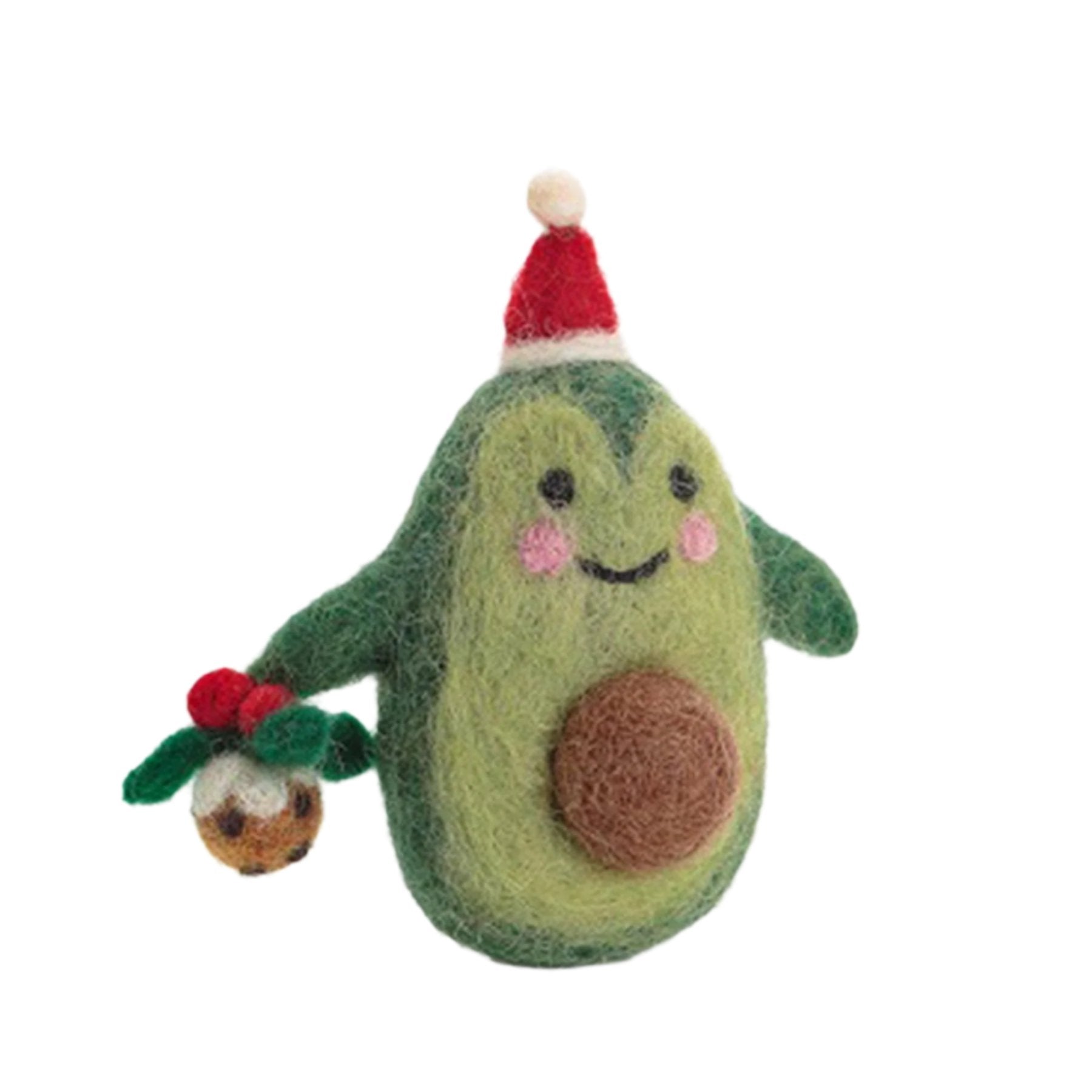 Christmas avocado hanging decoration