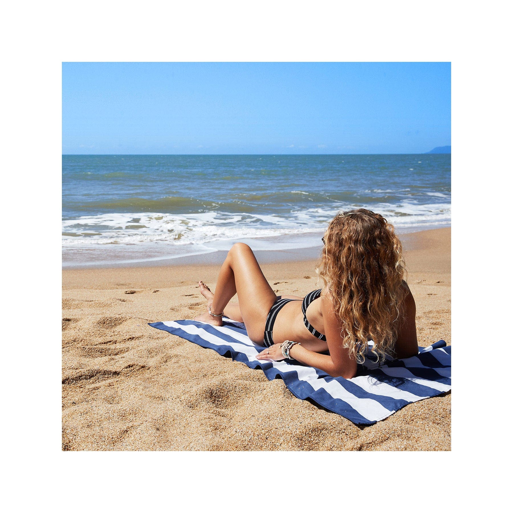Quick dry towel whitsunday blue