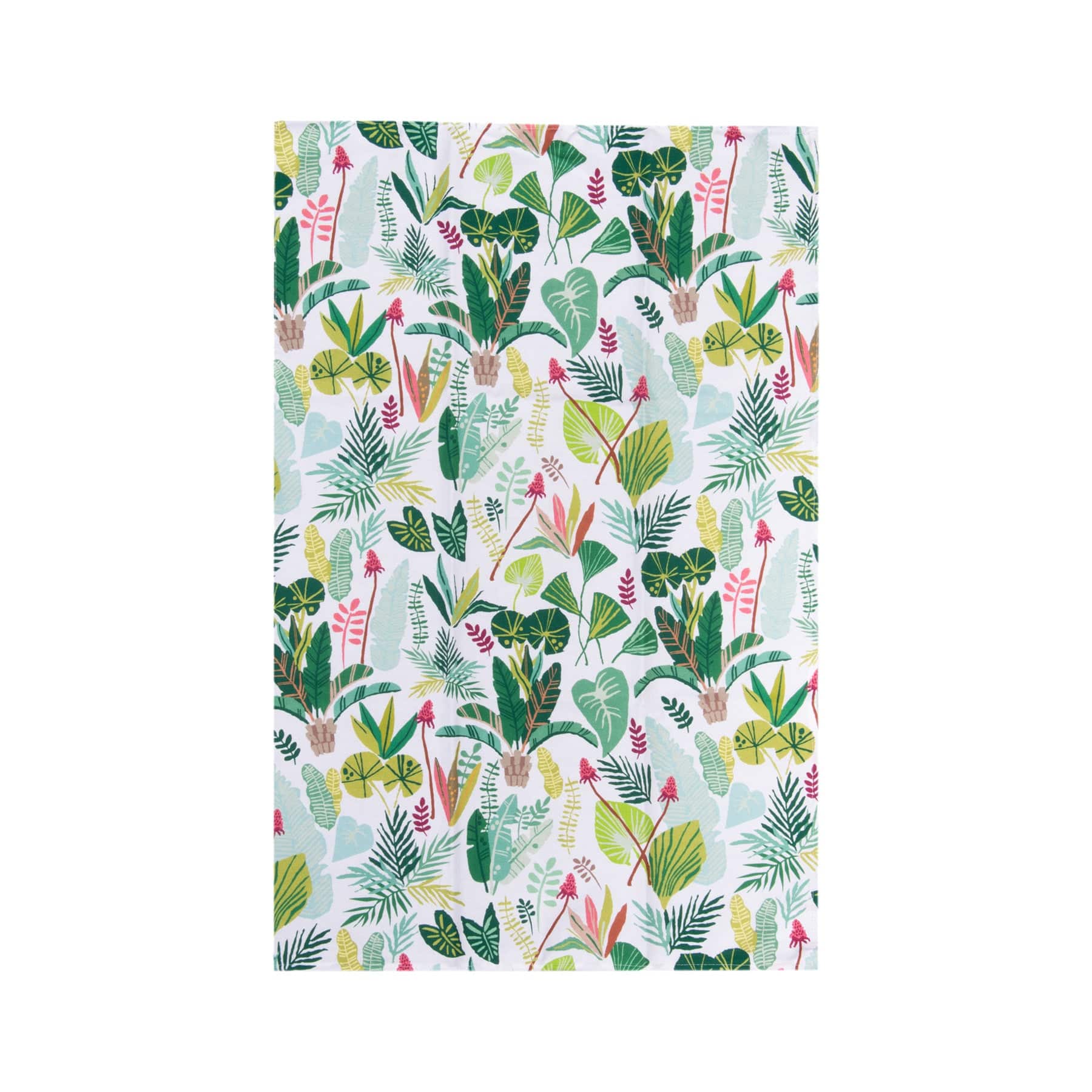 Rainforest print tea towel