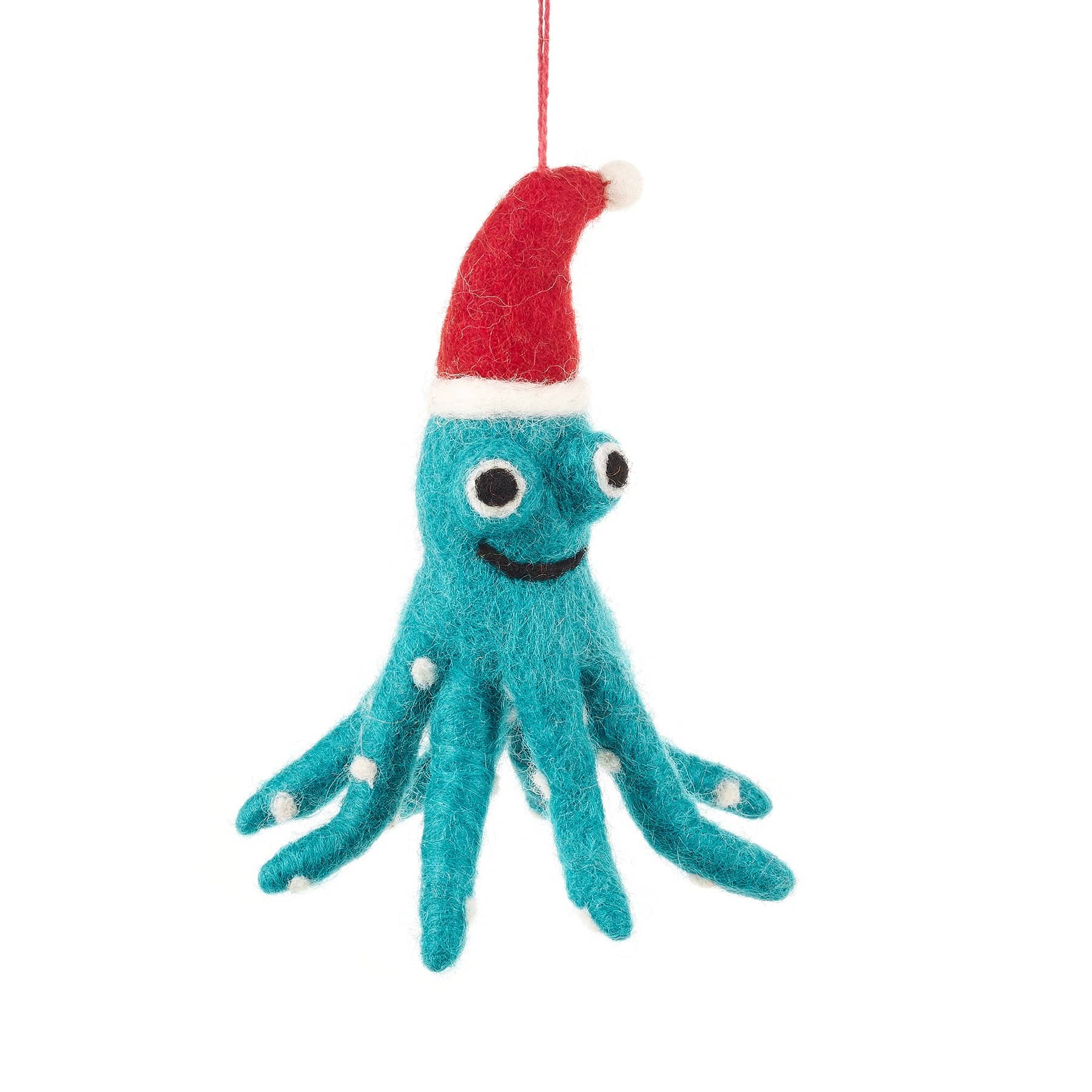 Christmas octopus hanging decoration