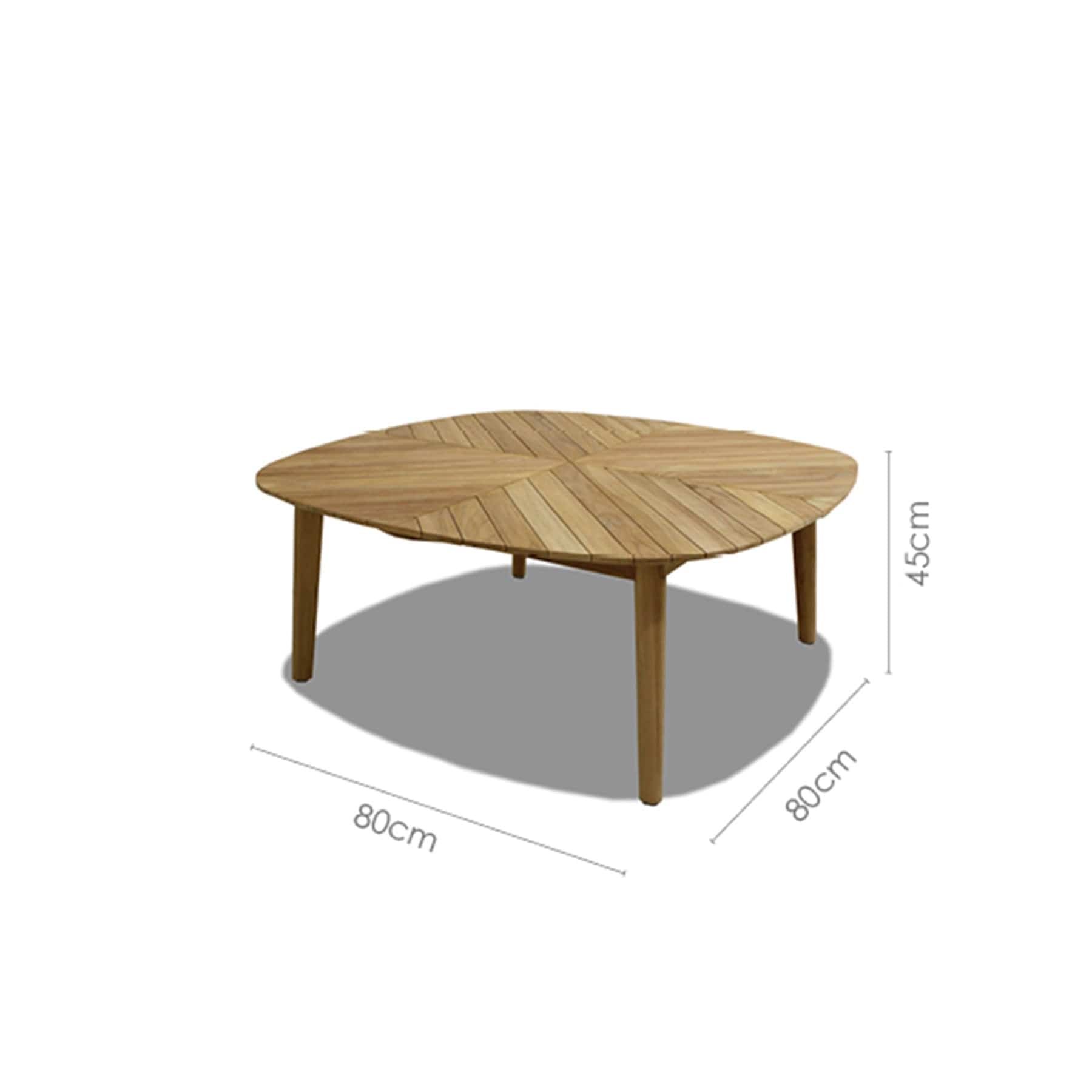 Jade coffee table 80x80x45cm