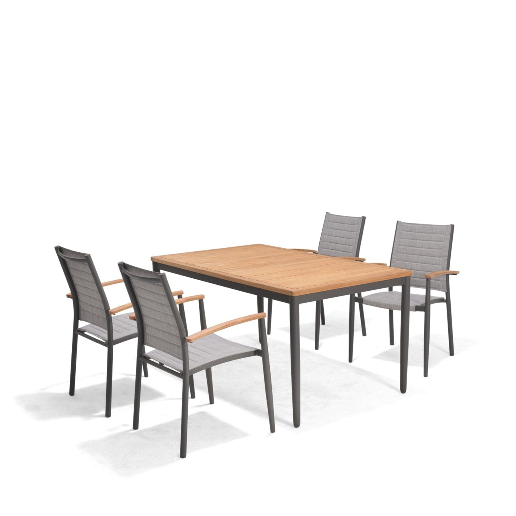 Topaz dining set 144x90cm 4 chairs
