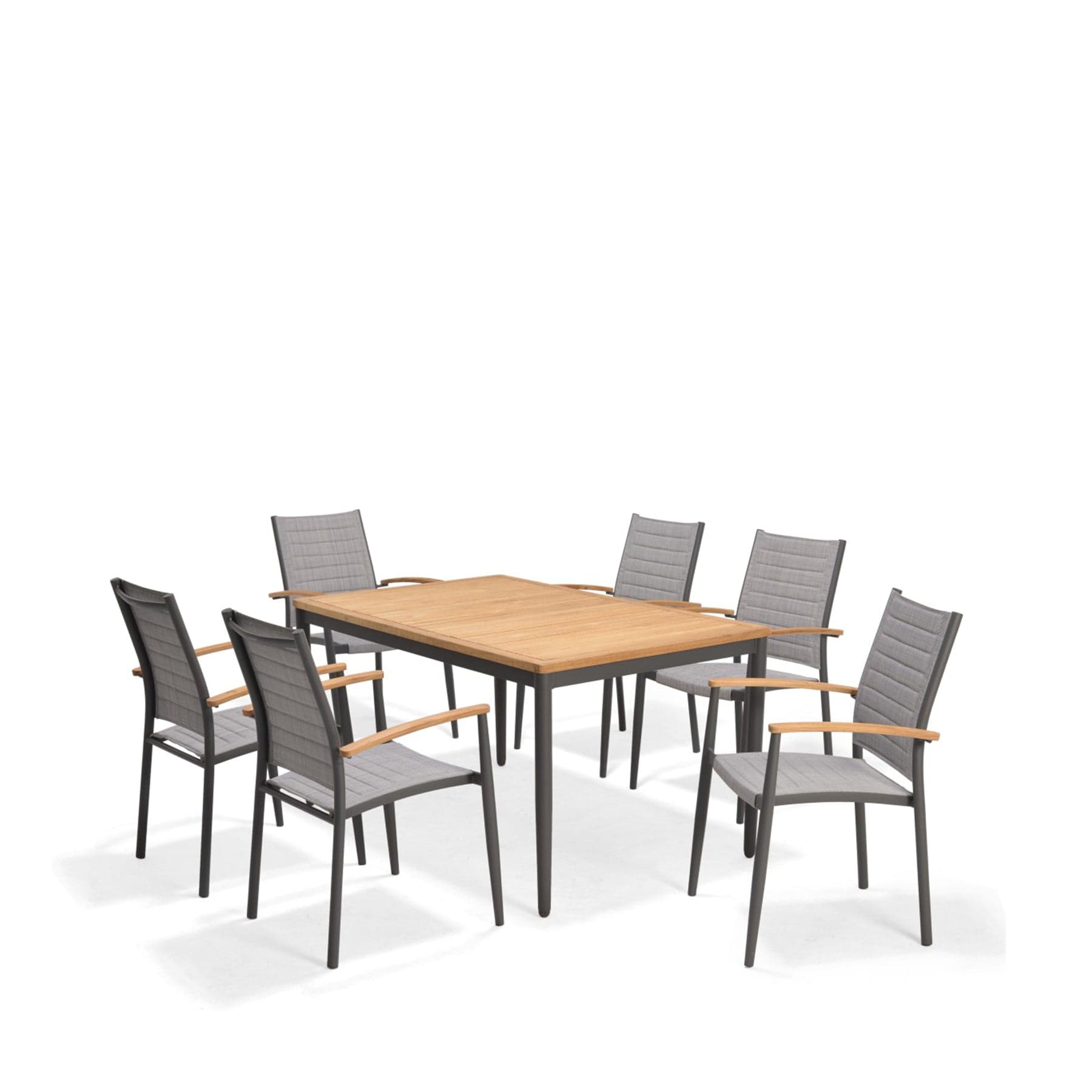 Topaz dining set 144x90cm 6 chairs