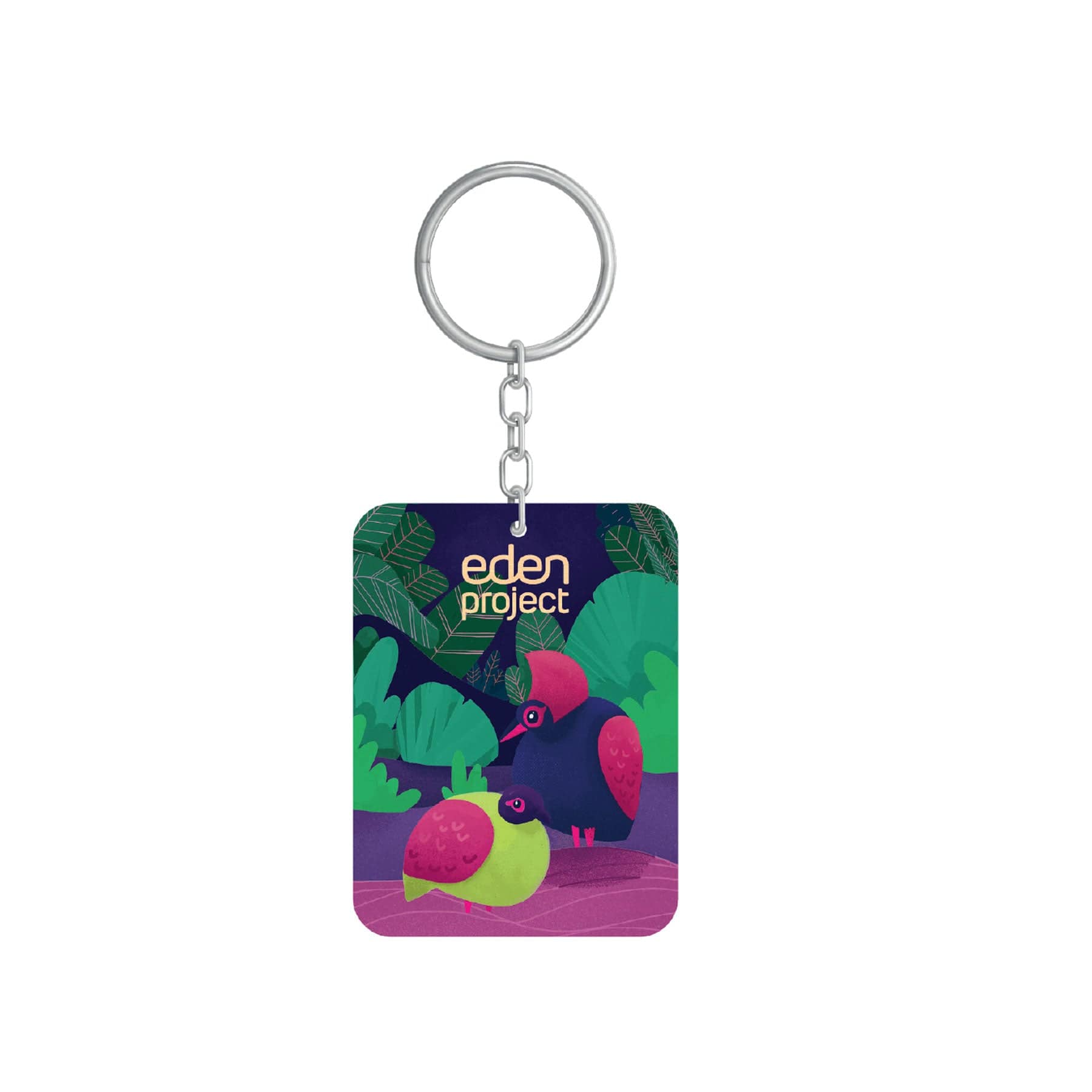 Roul Roul rectangle bamboo keyring