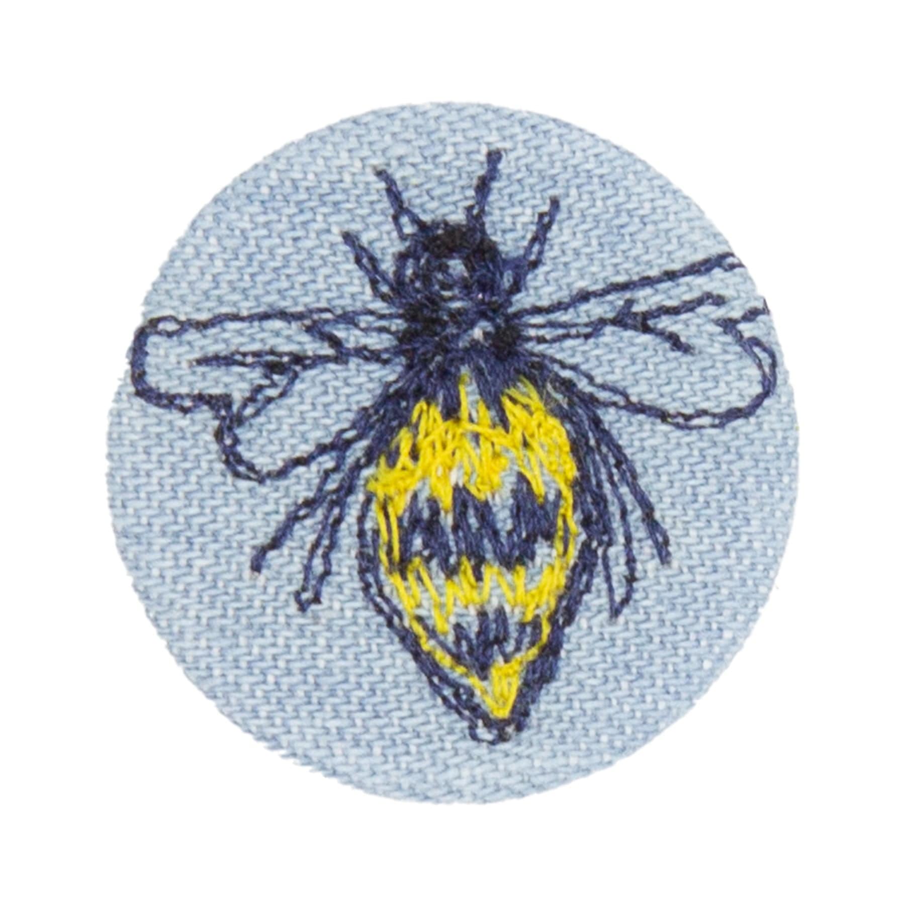 Mediterranean embroidered brooch