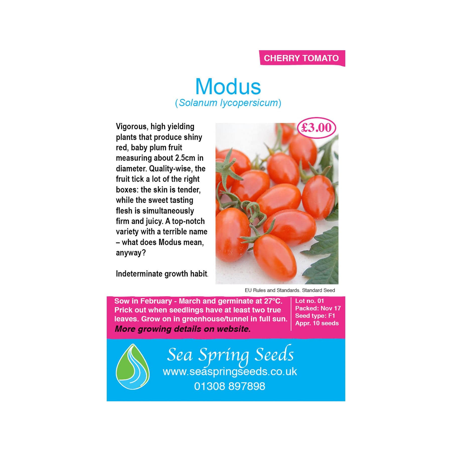 Modus tomato seeds