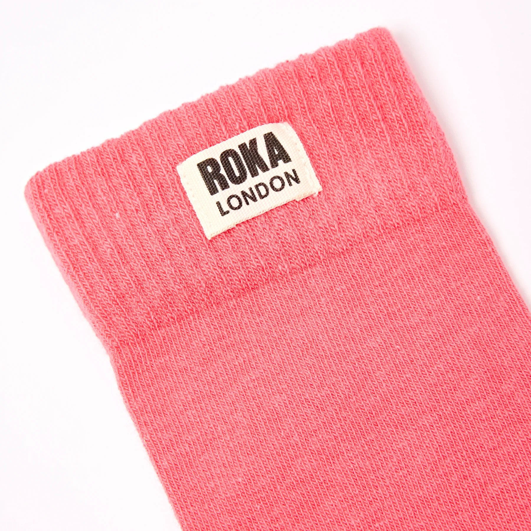 Wimbledon crew socks coral