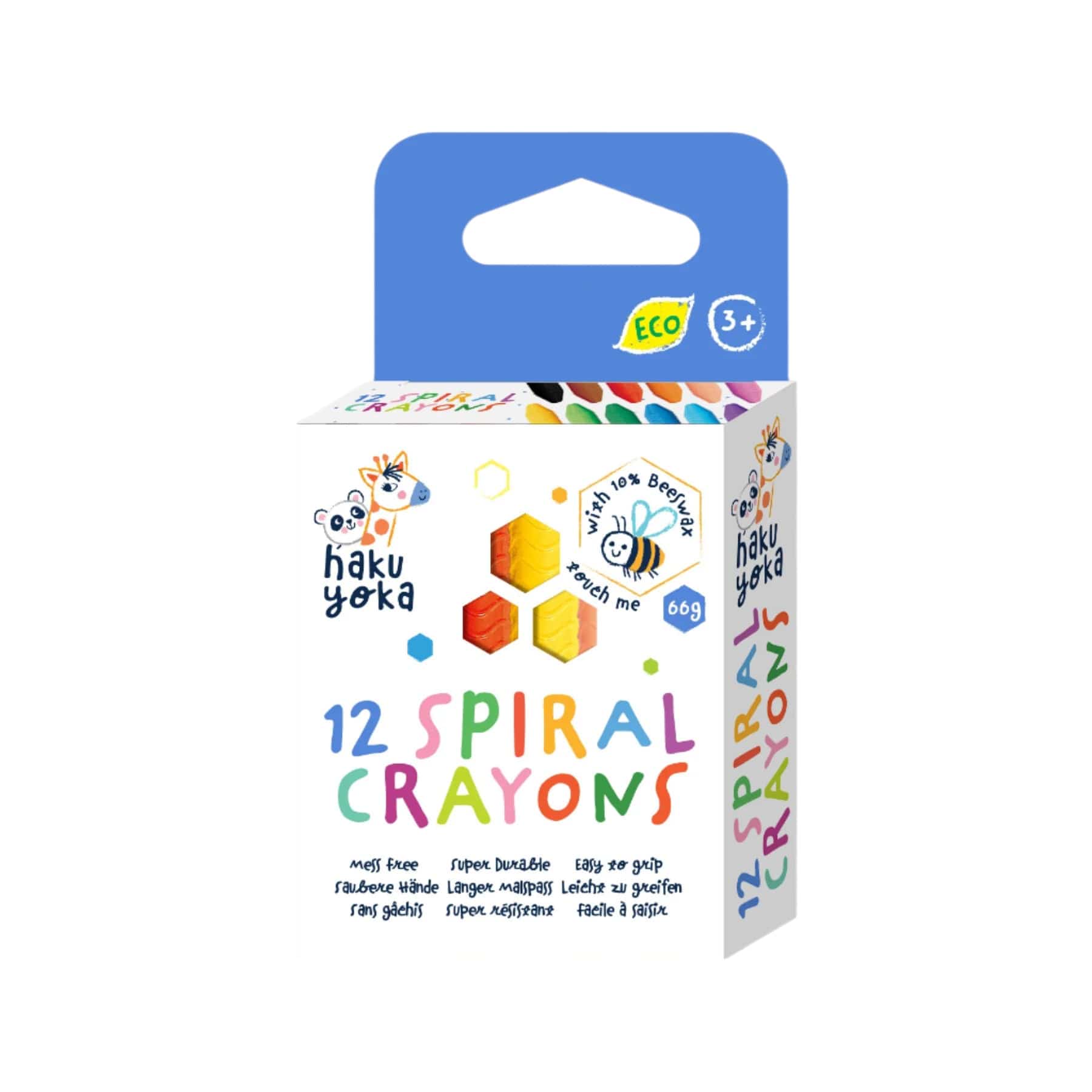 Spiral crayons 12 colours