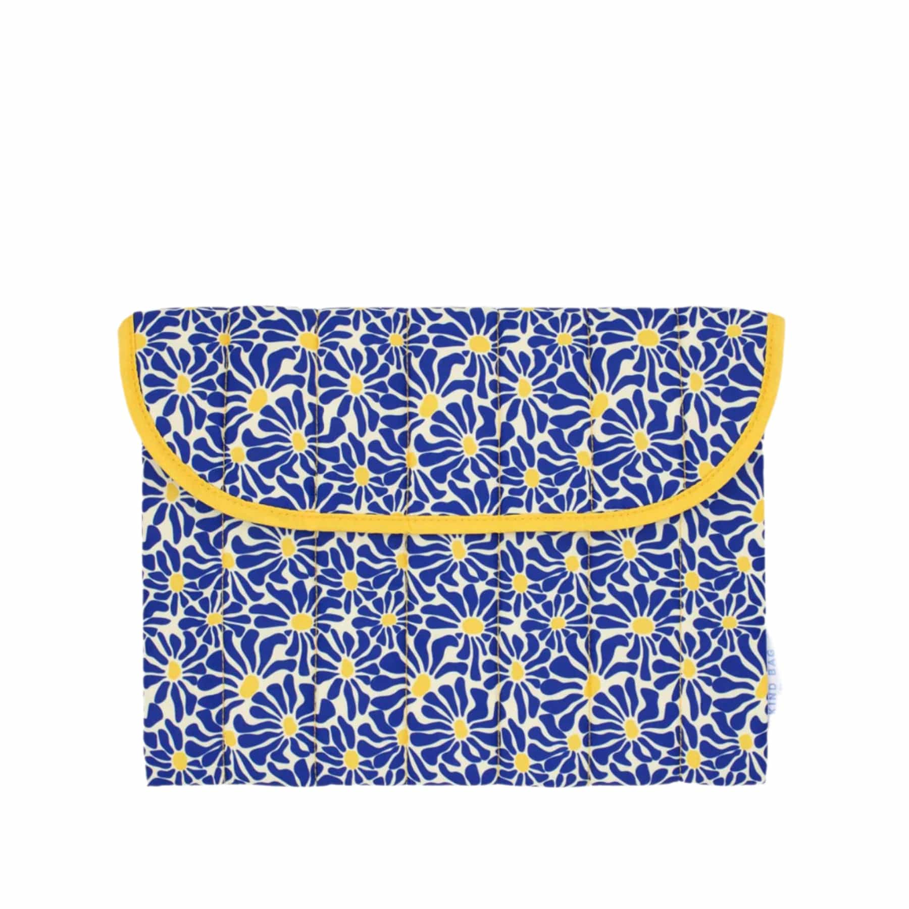 13in laptop sleeve abstract flowers blue