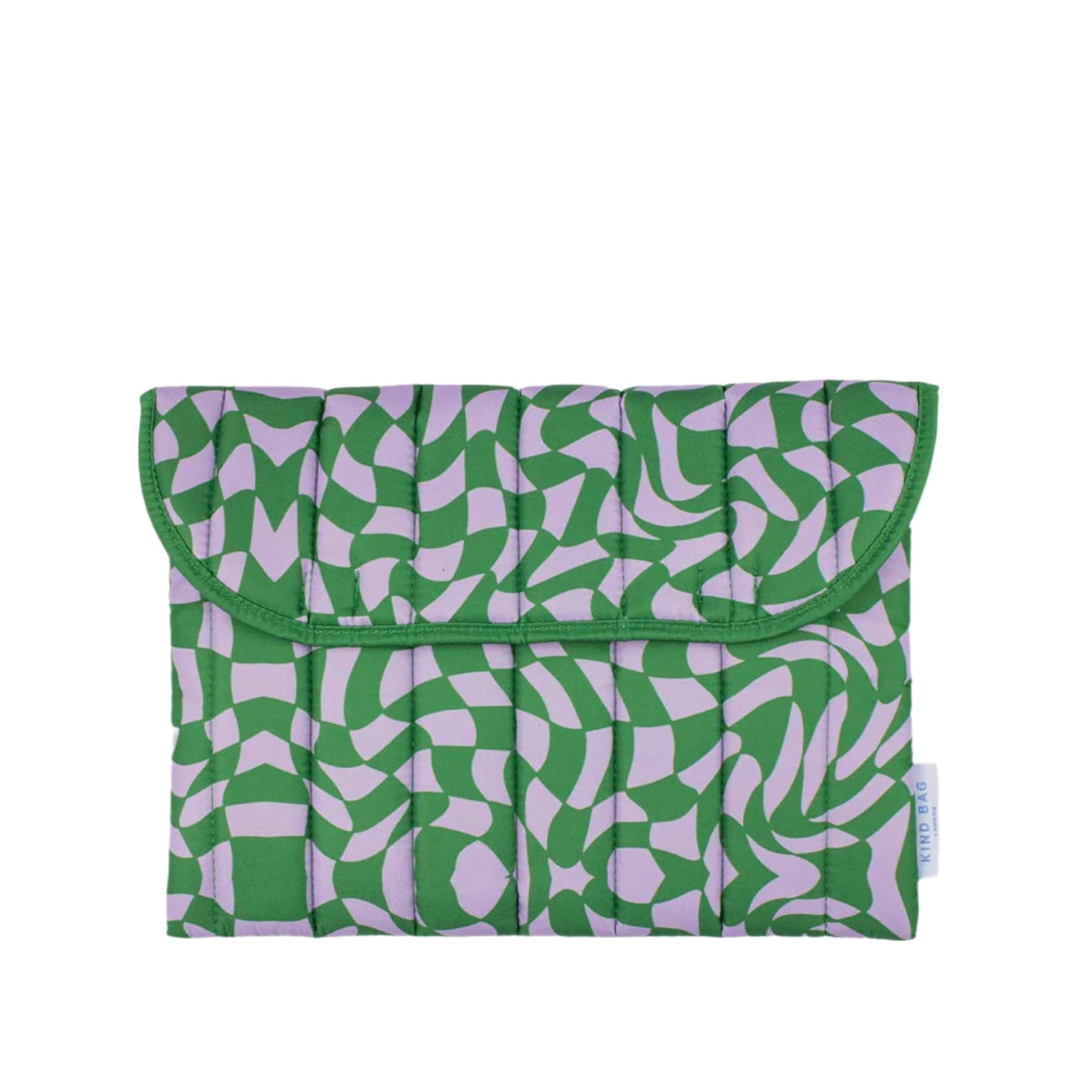 13in laptop sleeve wavy check