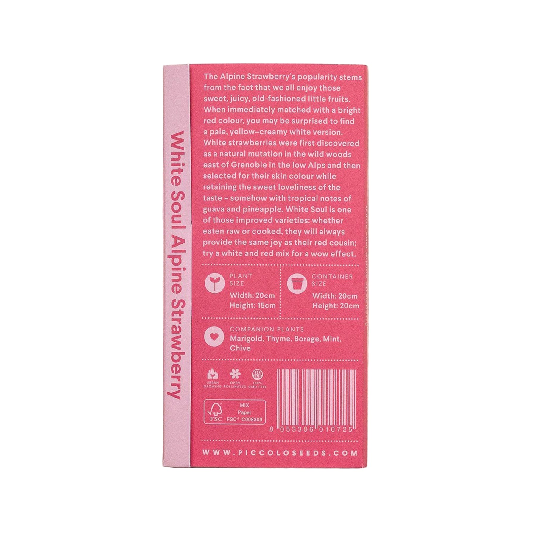 Alpine strawberry white soul seeds