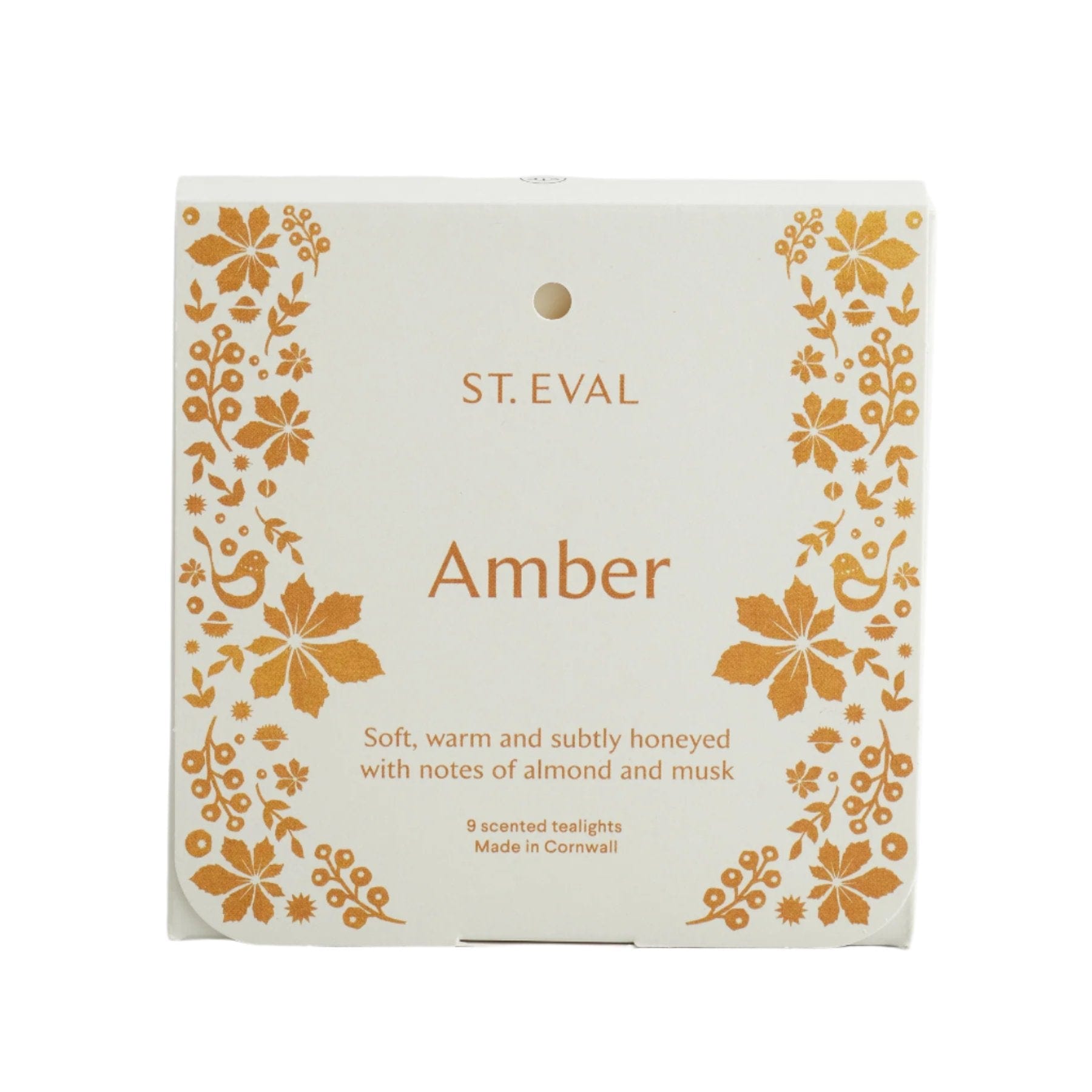 Amber scented tealights