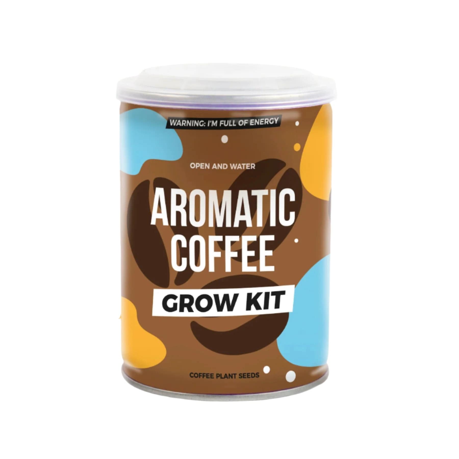 Aromatic coffee grow tin