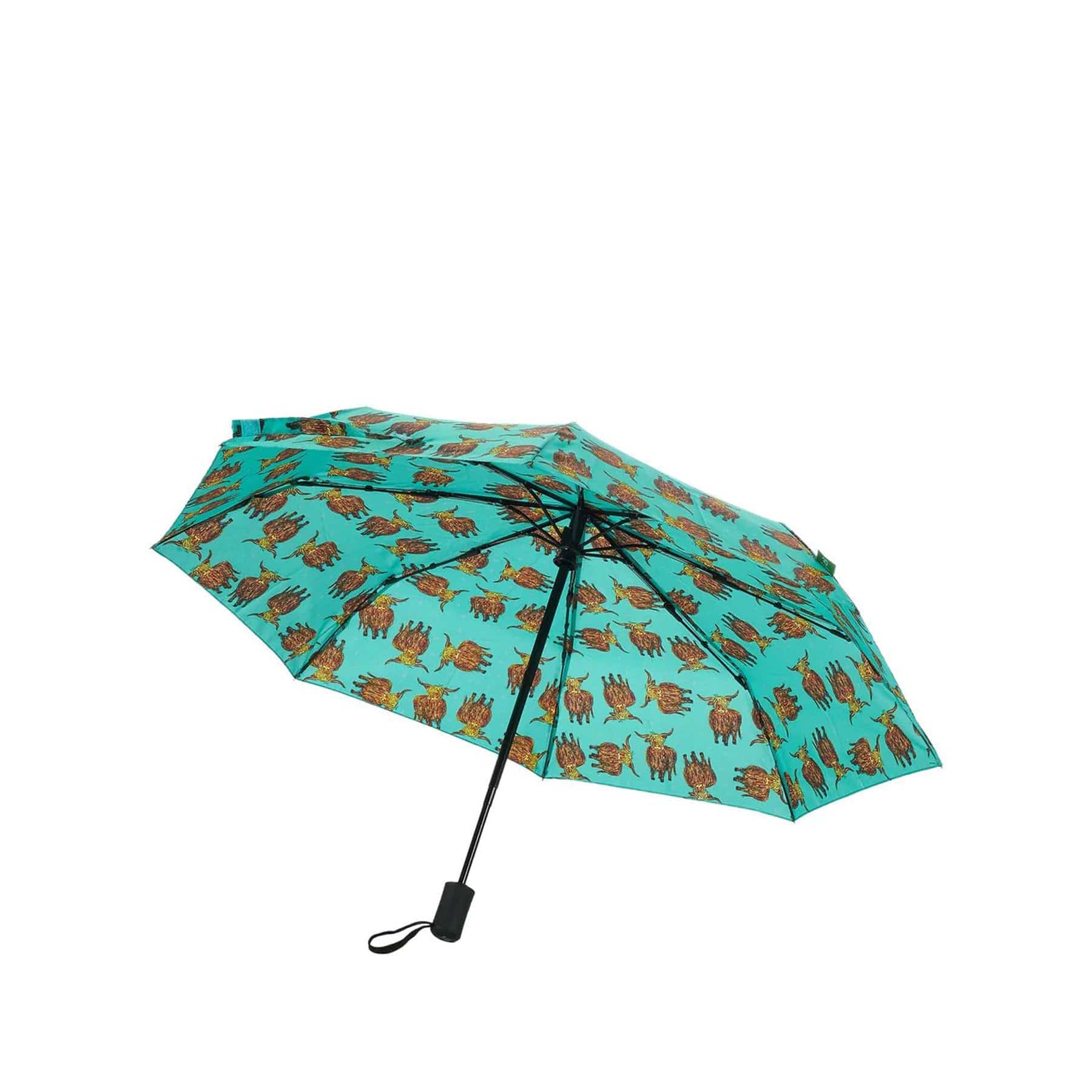 Folding automatic umbrella highland cow