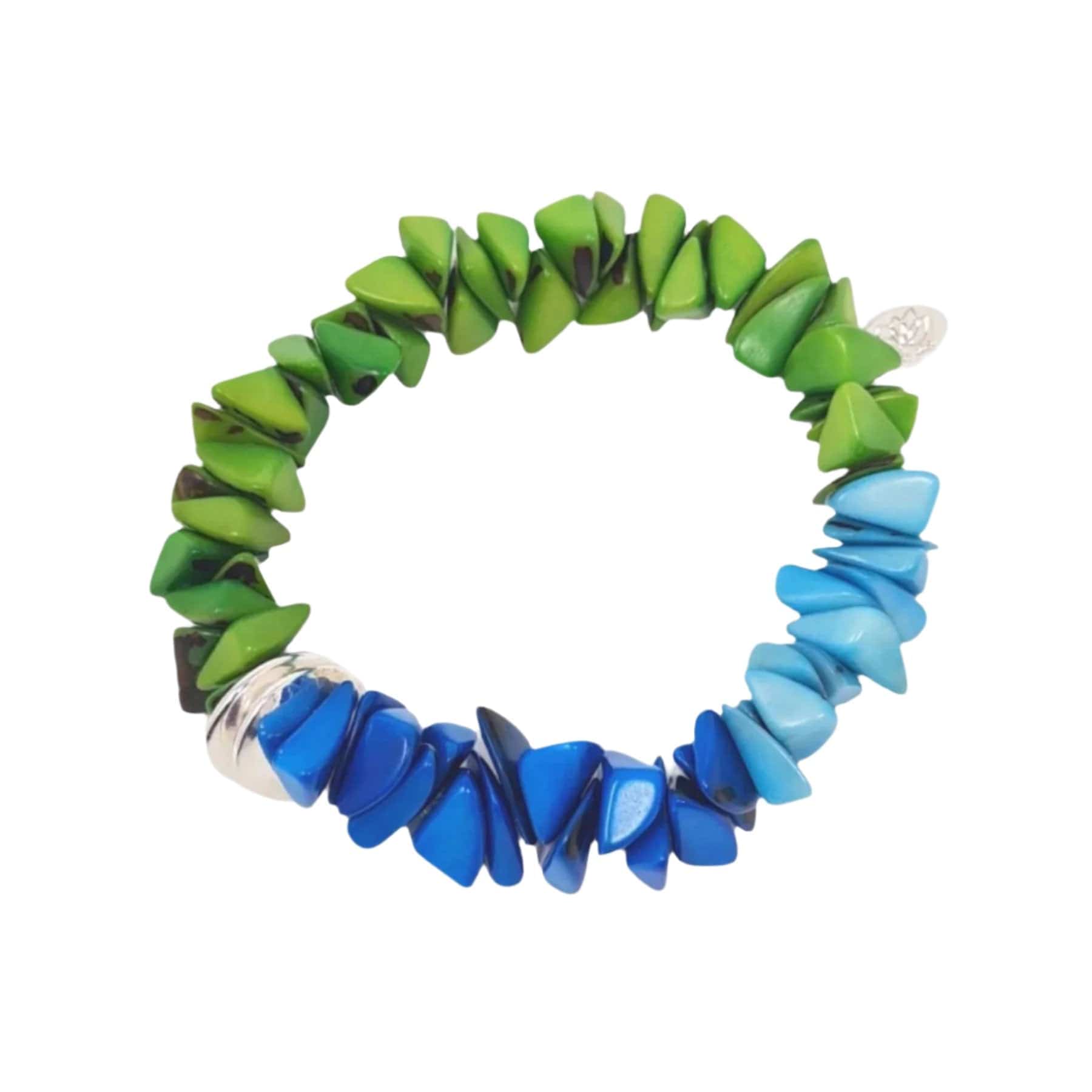 Ayla bracelet green & blue