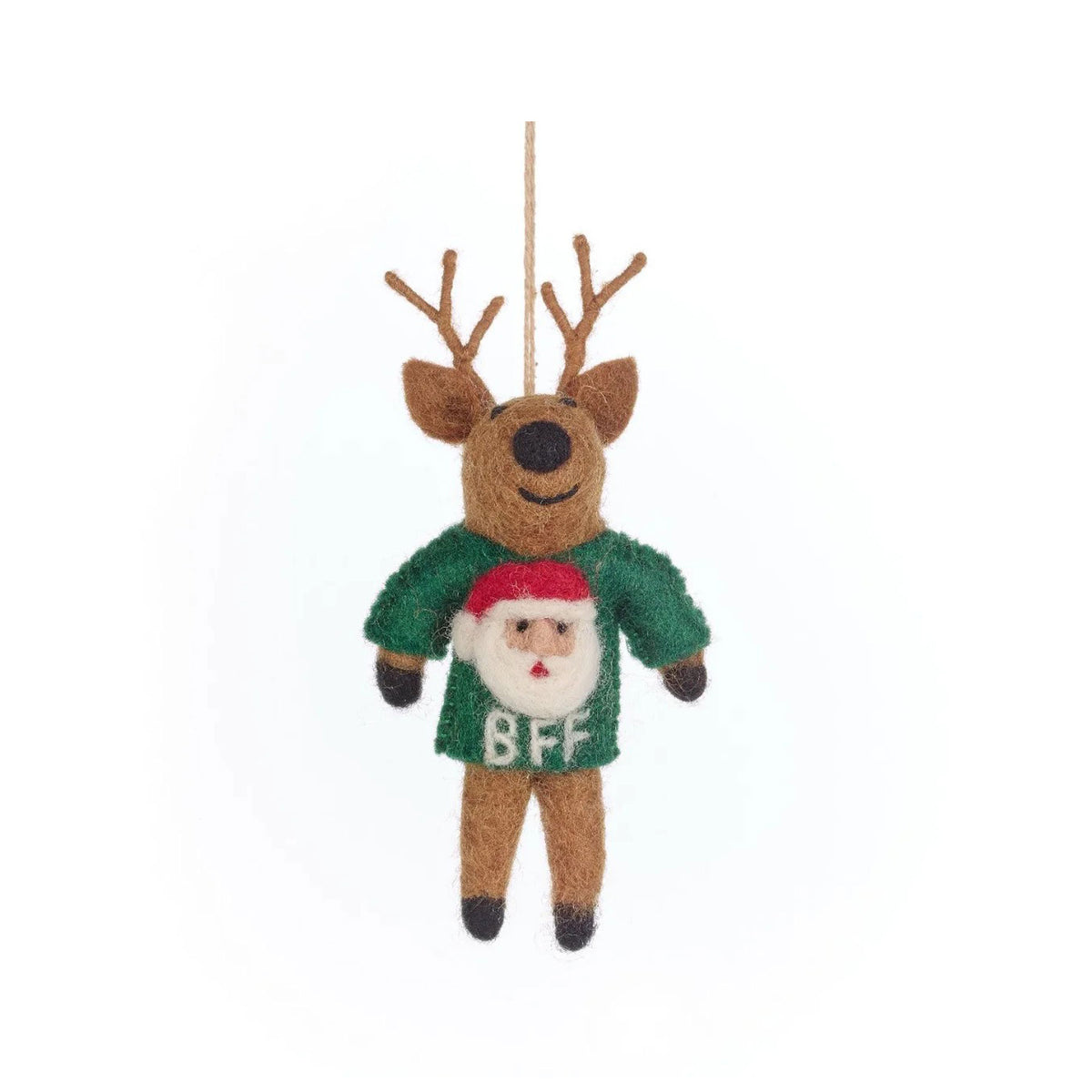 BFF reindeer hanging decoration