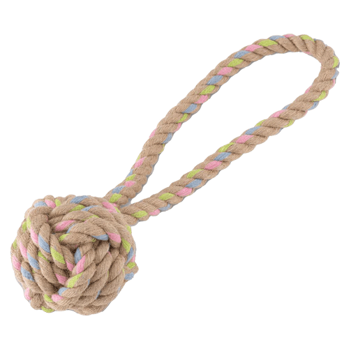 Beco hemp rope ball on loop medium