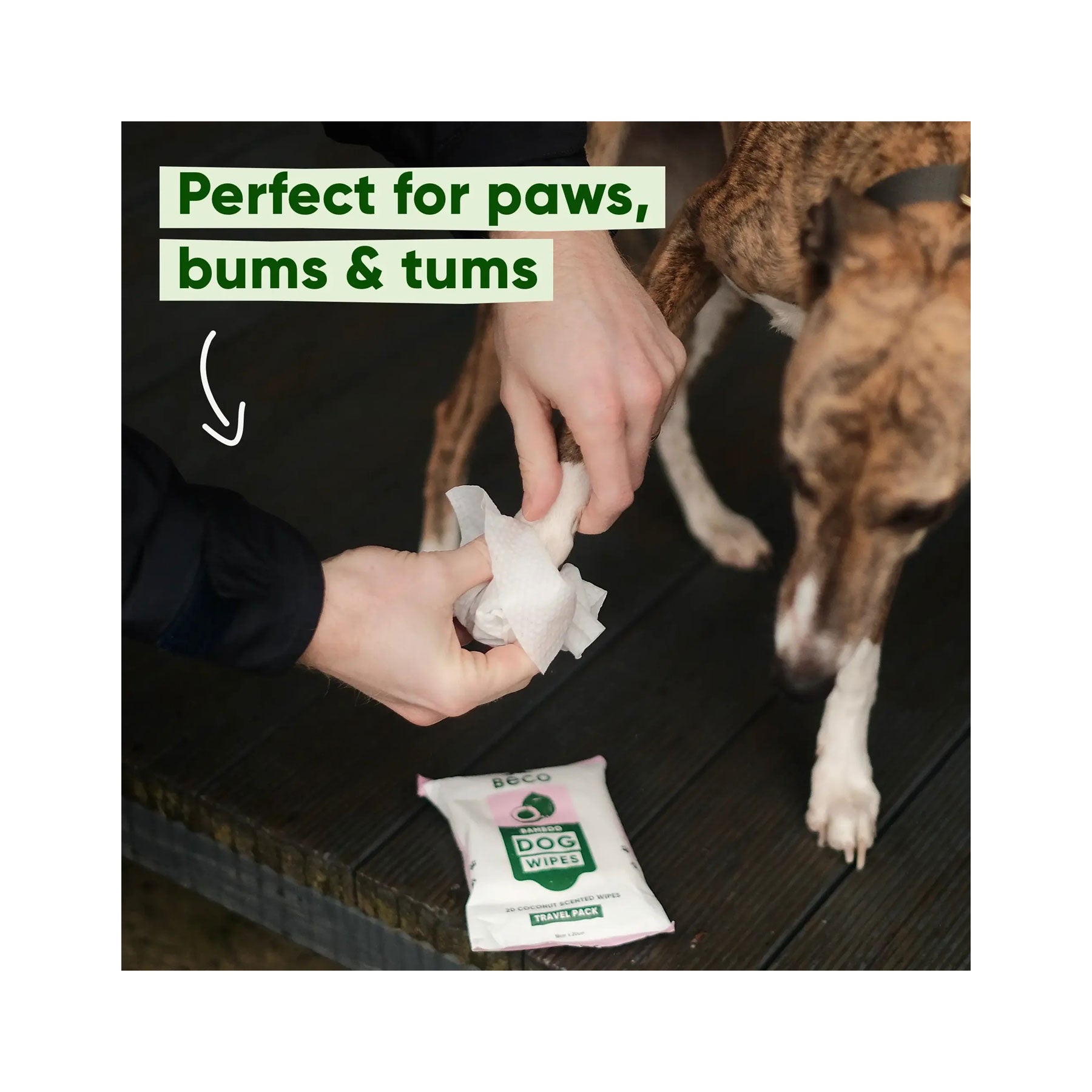Beco bamboo travel wipes coconut