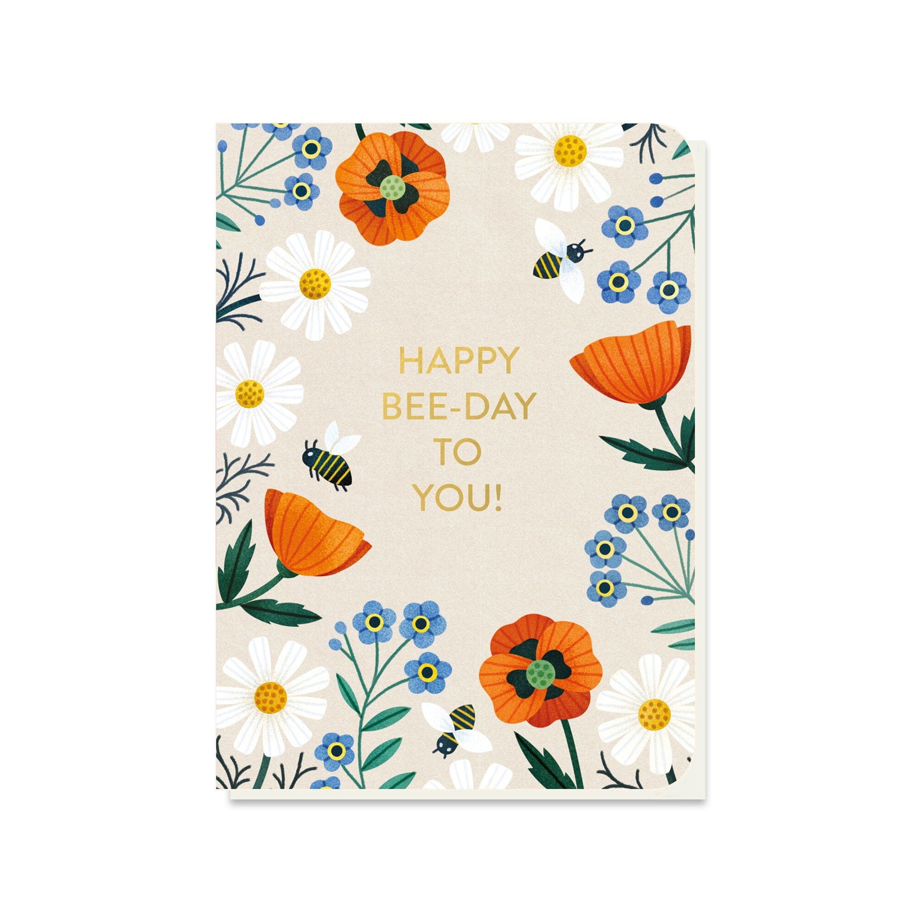 Bee-friendly seed card