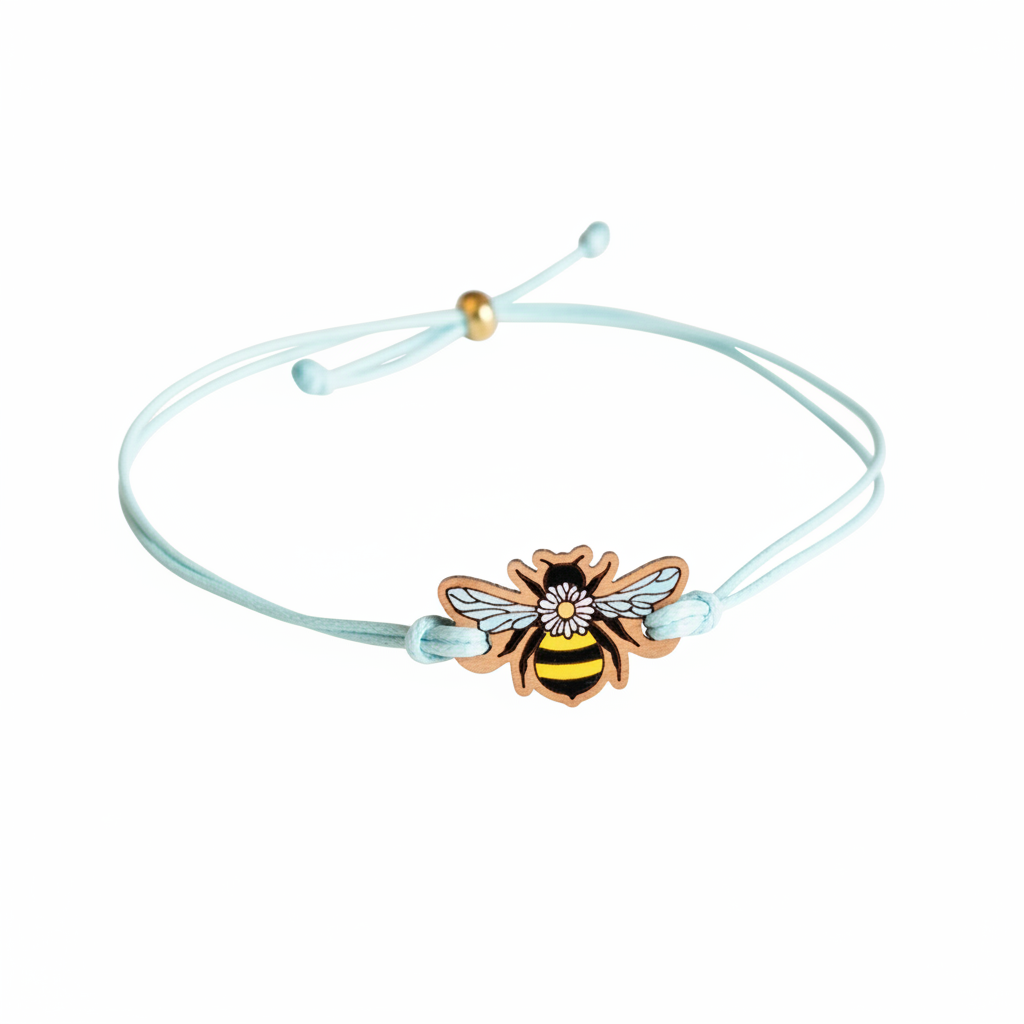 Bee with daisy bracelet