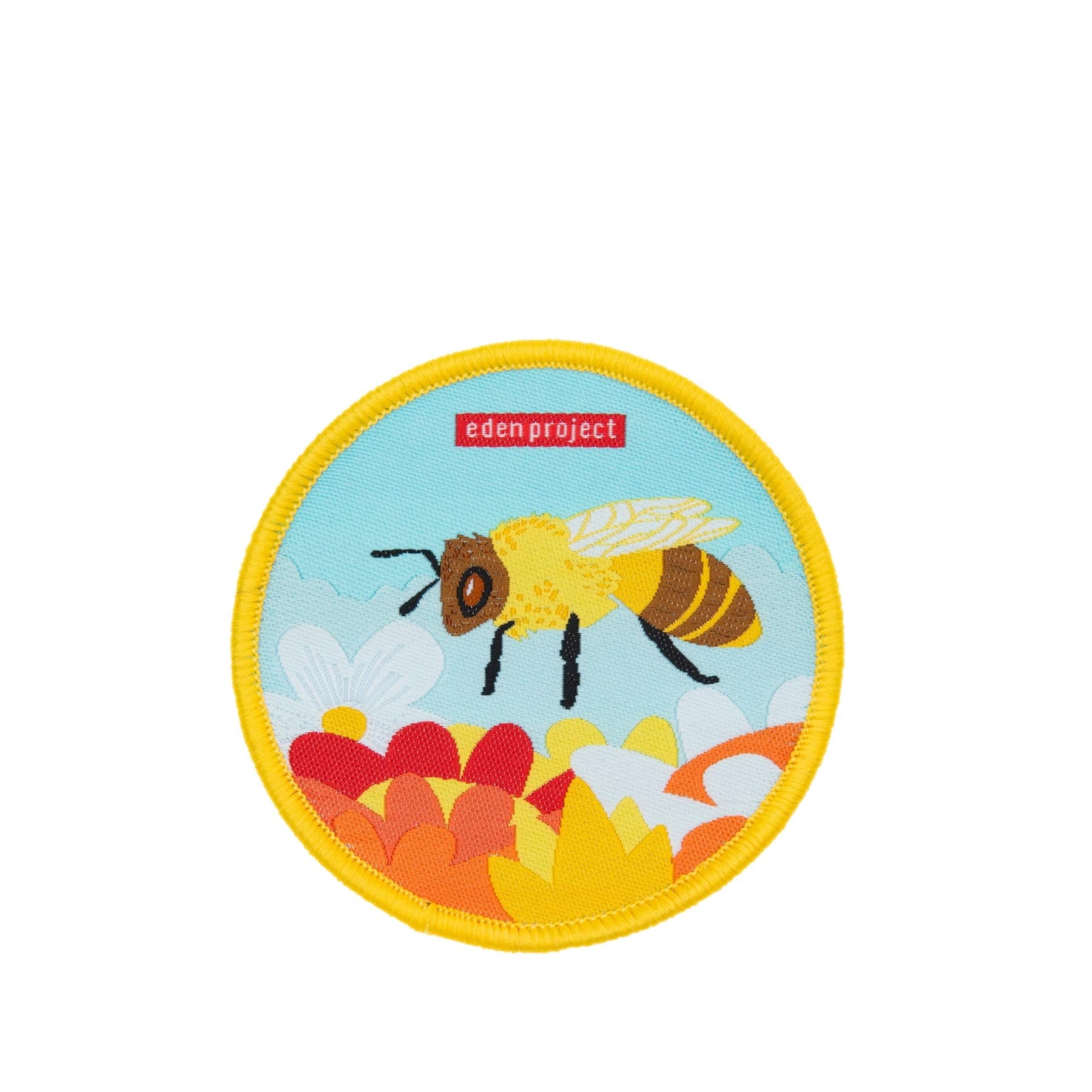 Woven badge bee