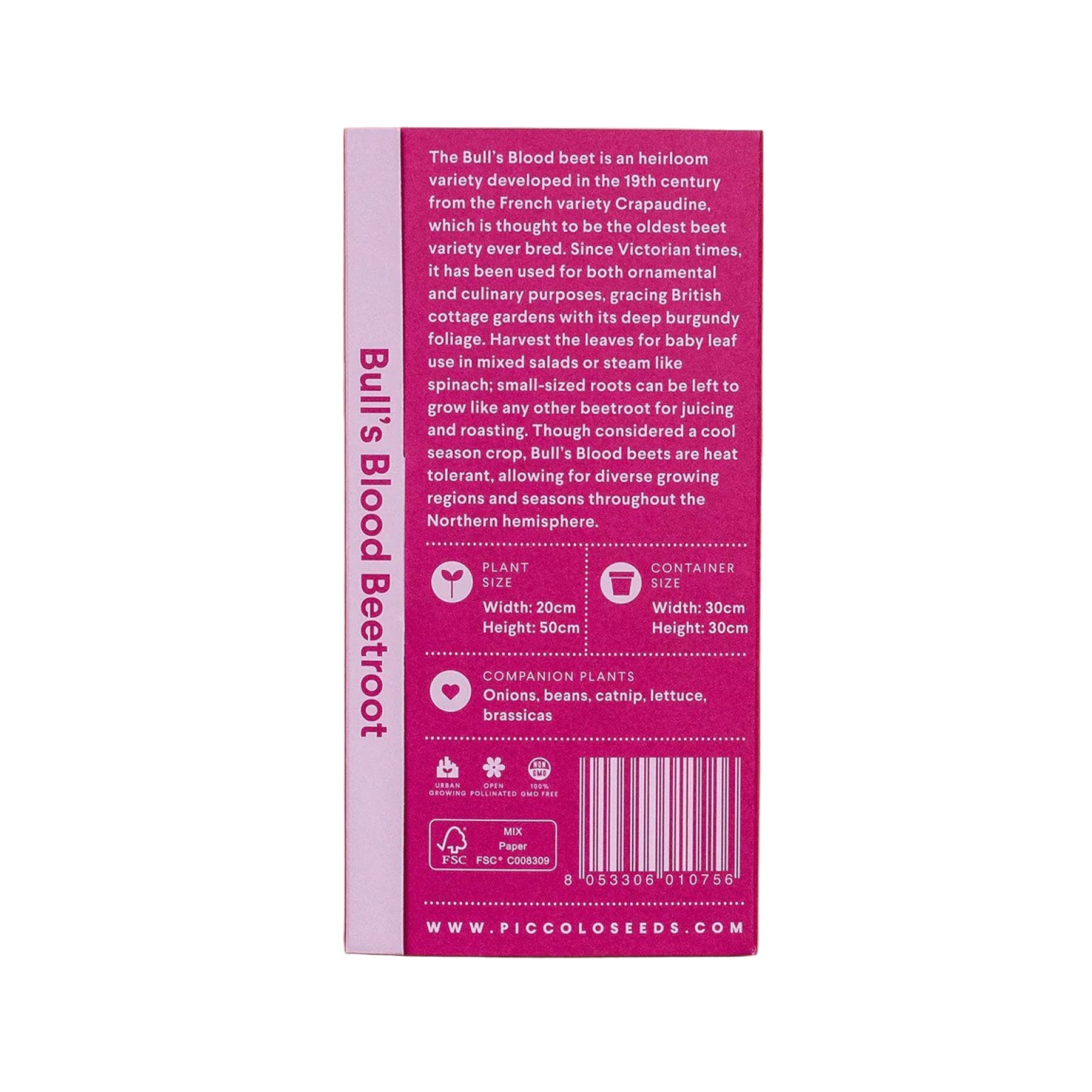 Beetroot bull's blood seeds