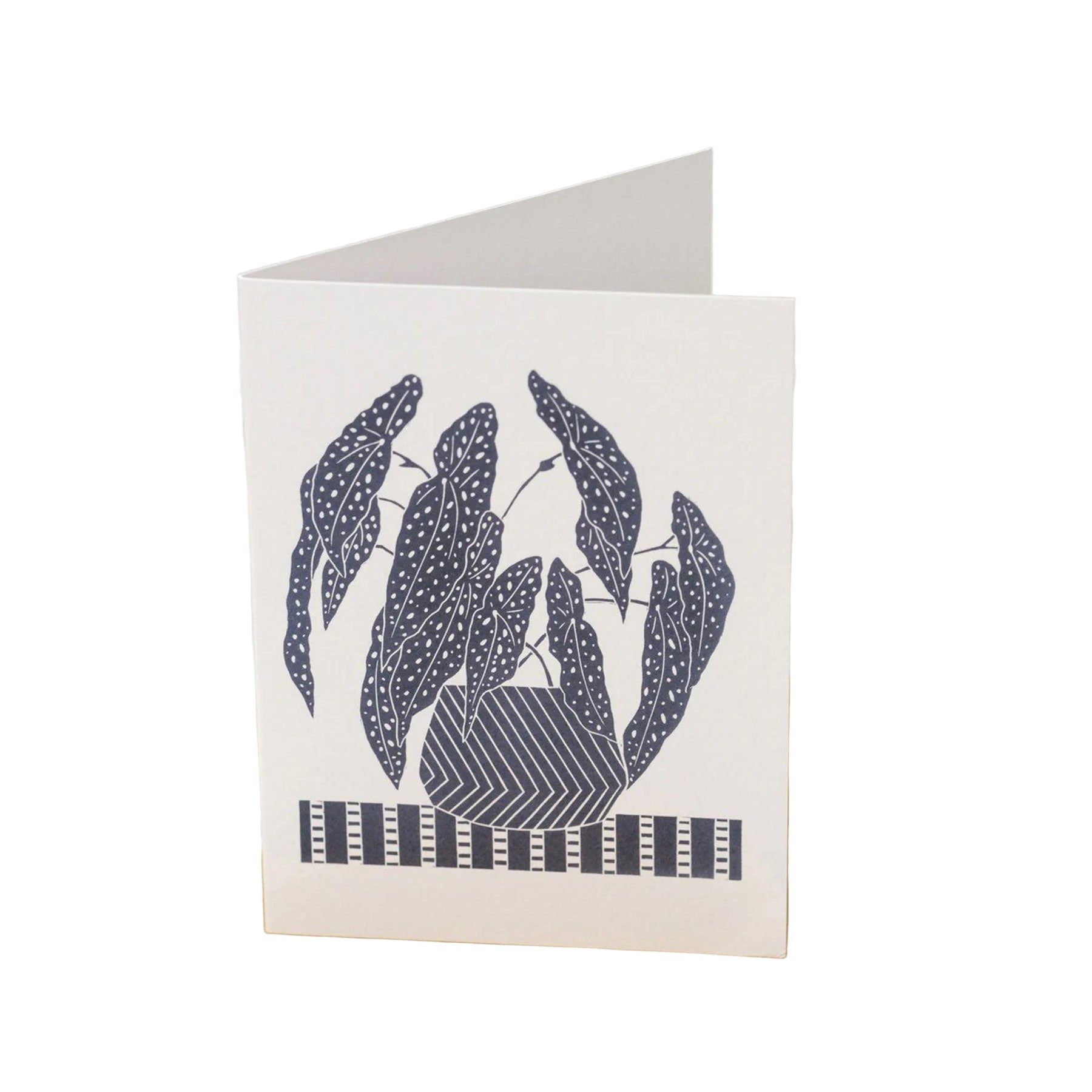 Begonia greetings card