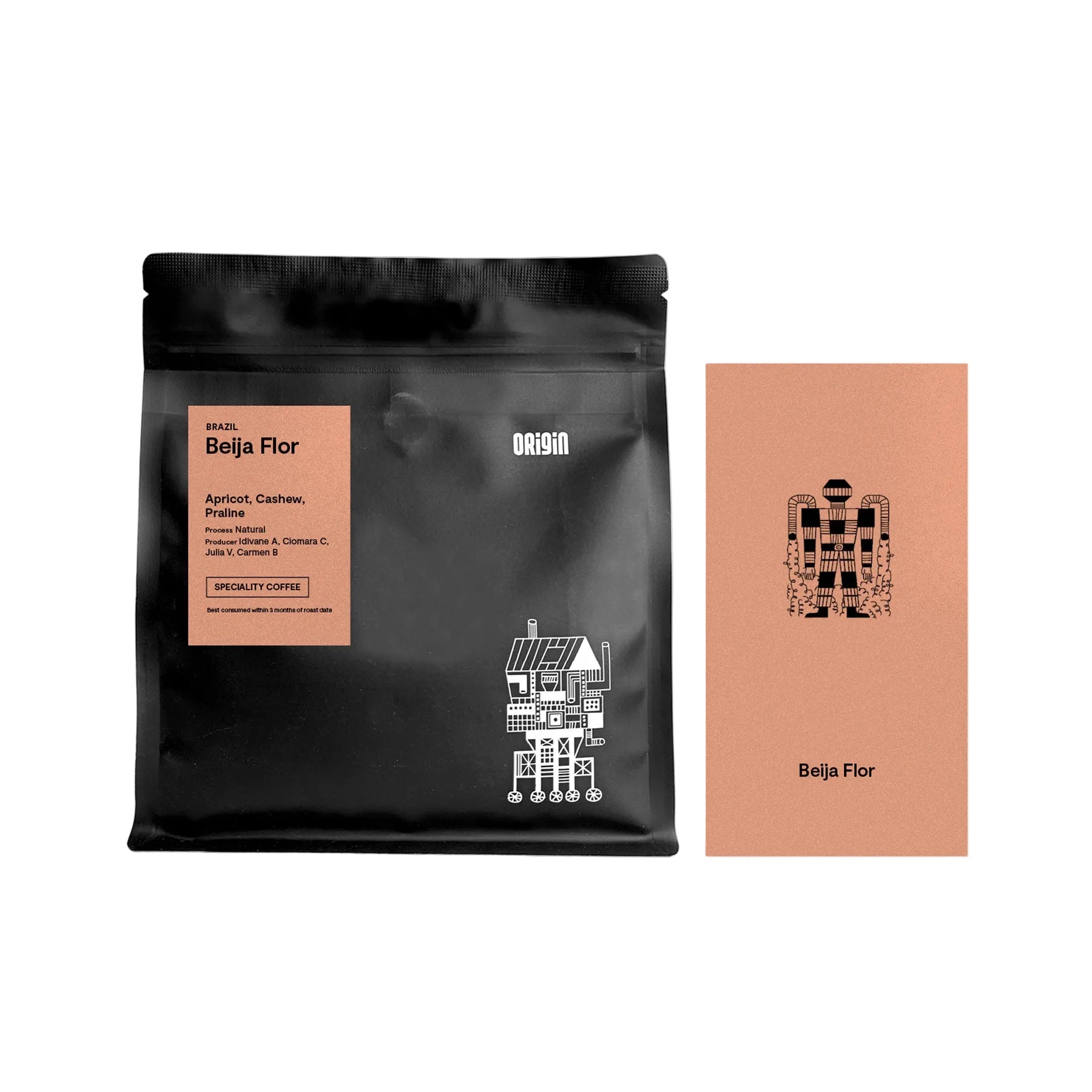 Origin beija flor filter ground coffee 250g