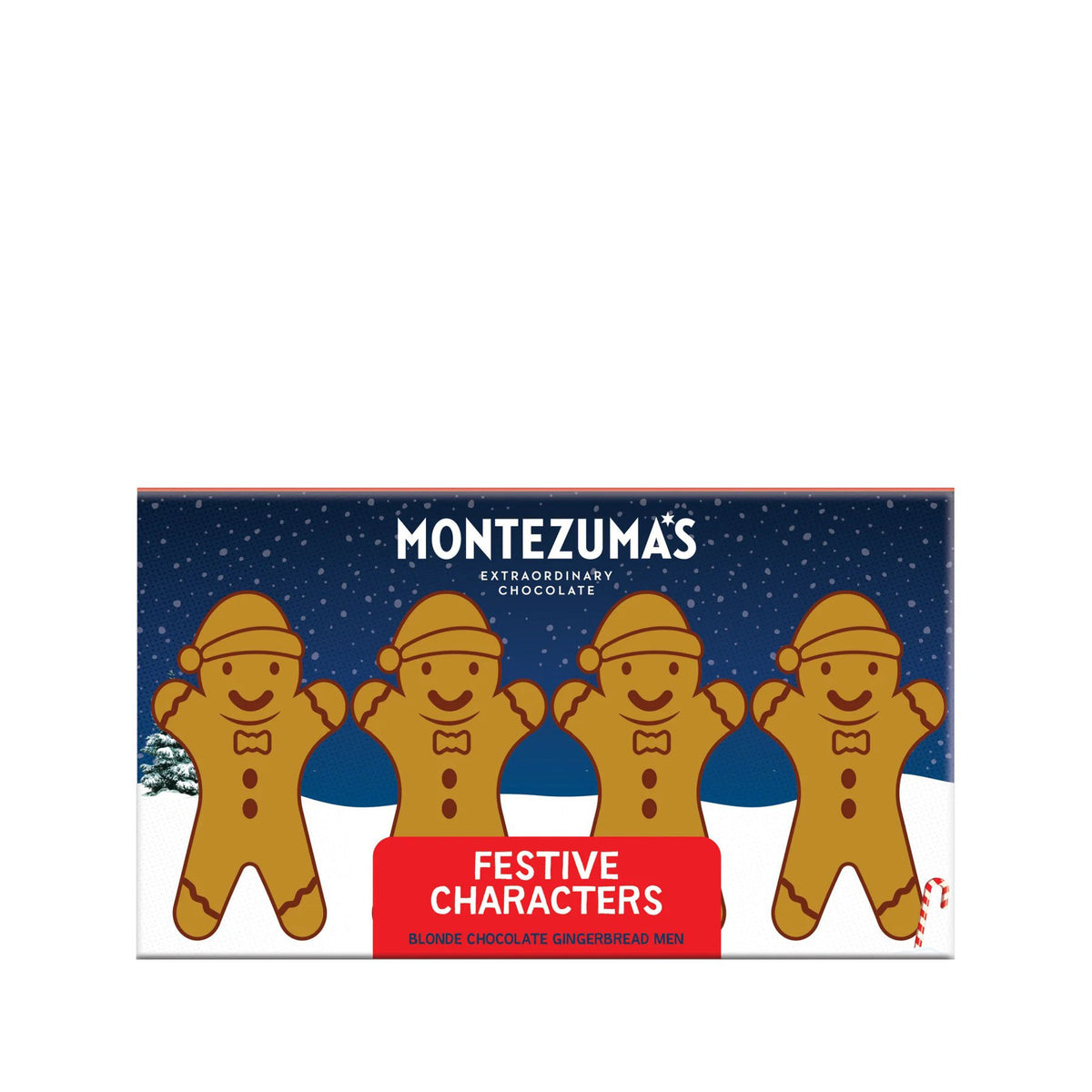 Blonde chocolate gingerbread men characters 60g