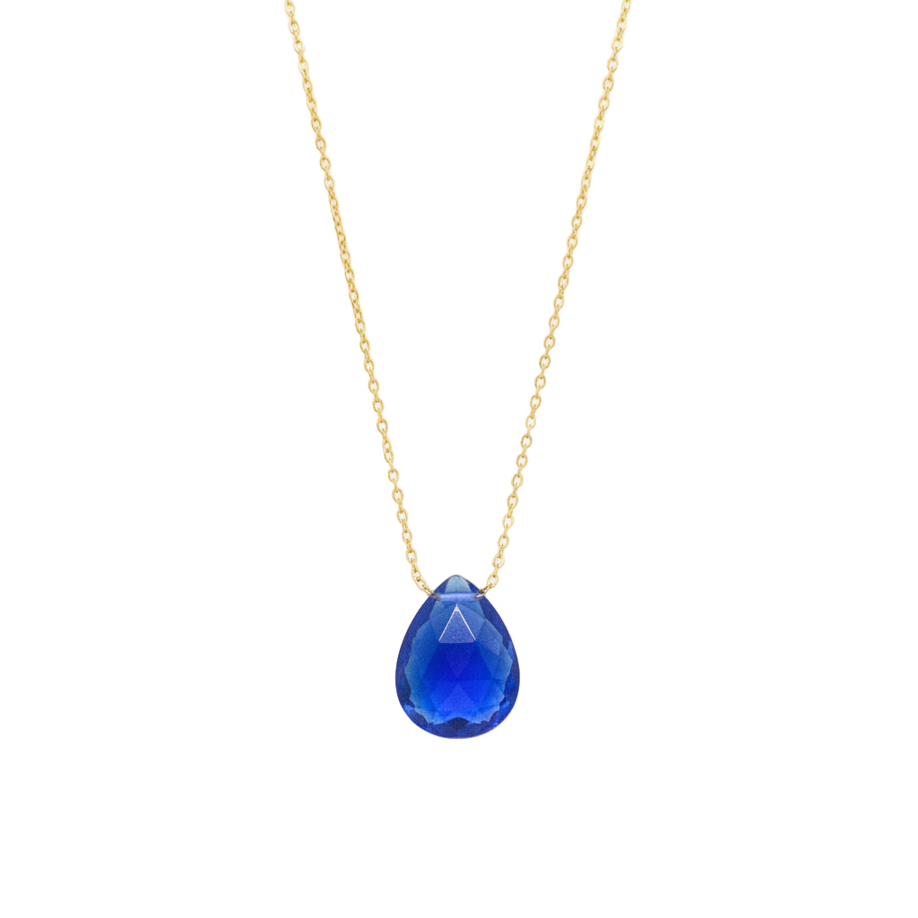 Blue chalcedony necklace