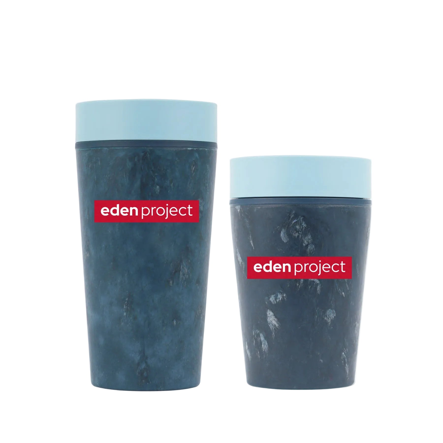 Reusable coffee cup made from fabric waste