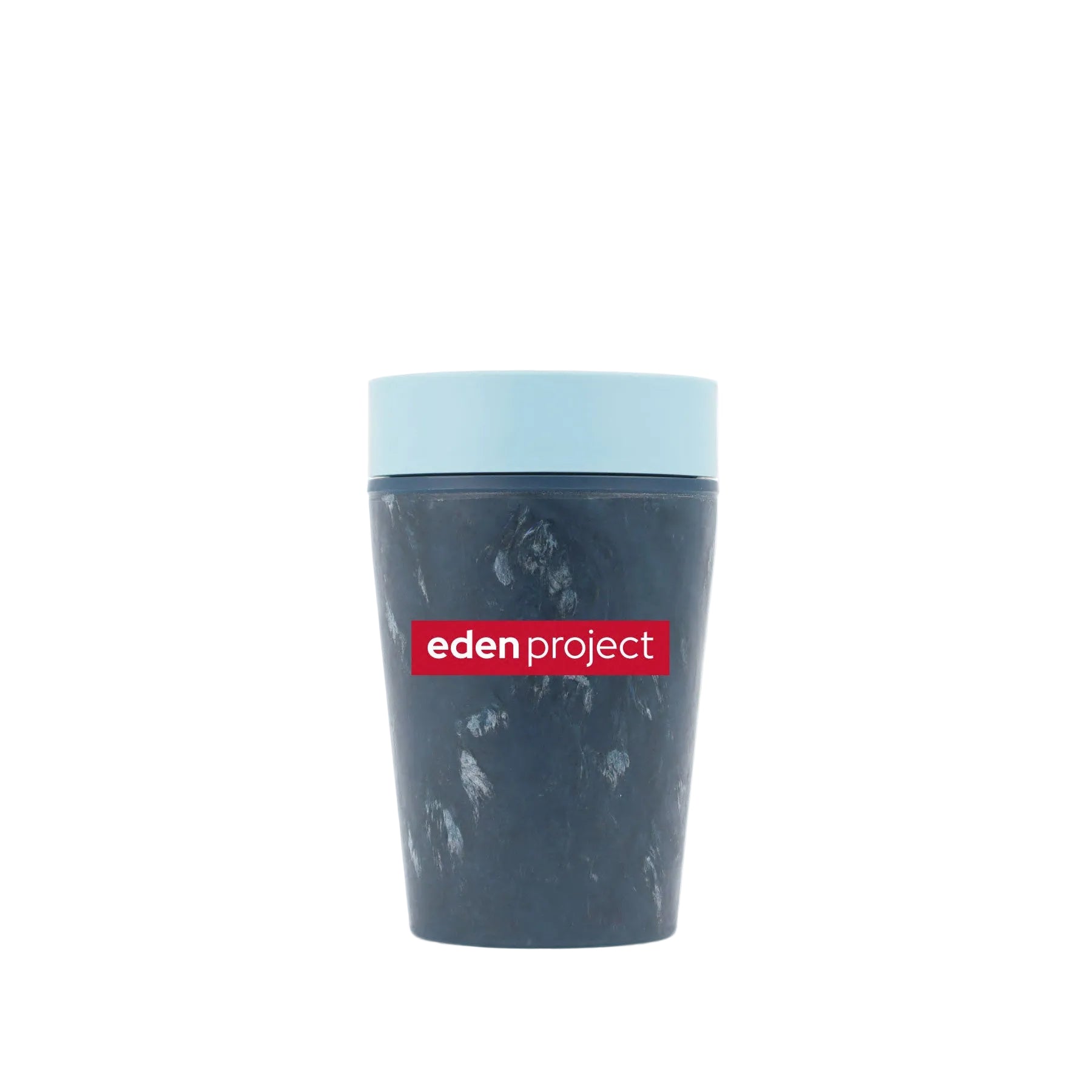 Reusable coffee cup made from fabric waste