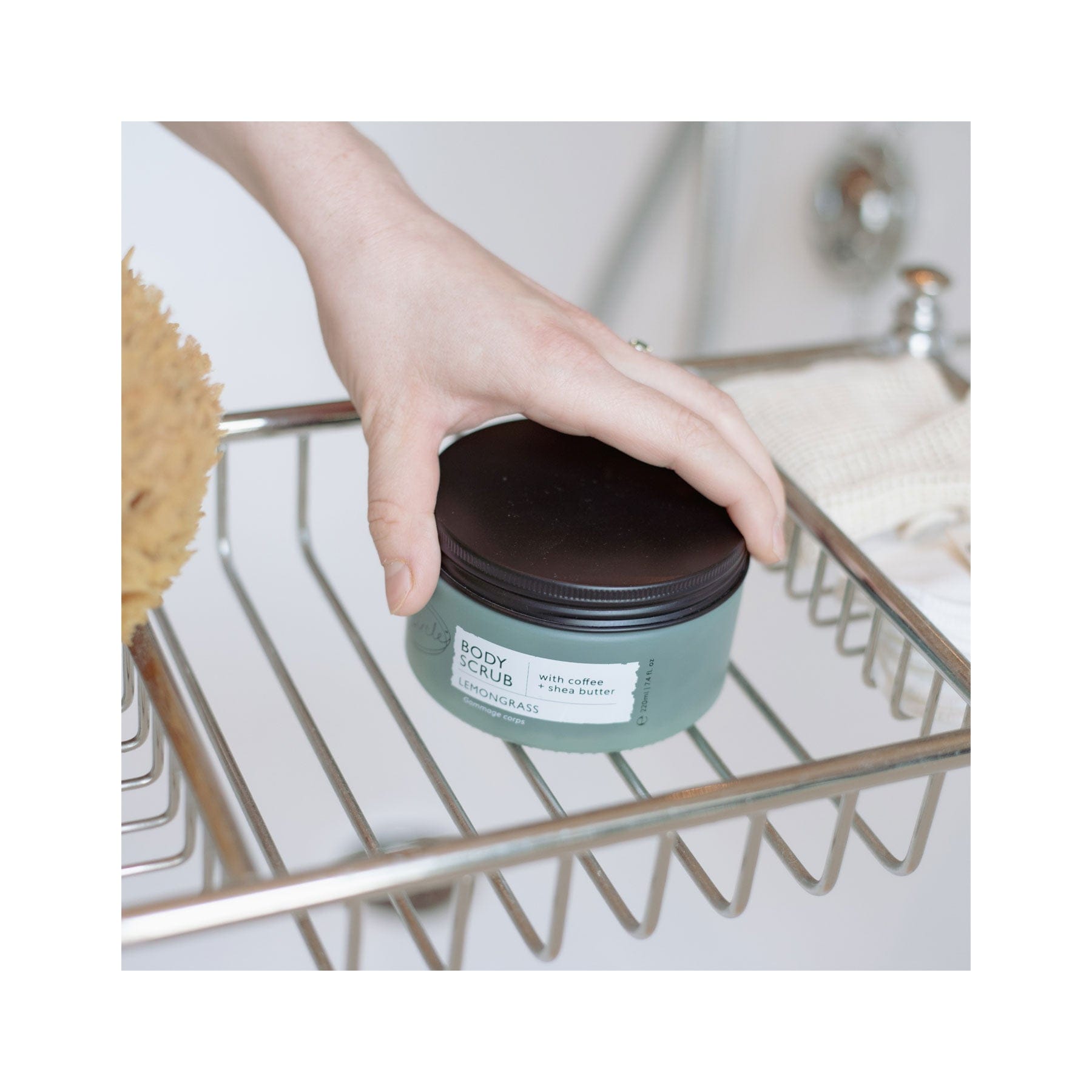 Lemongrass body scrub with coffee & shea butter 220ml