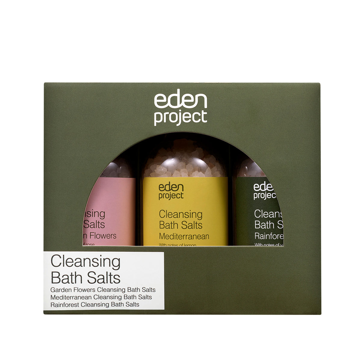 Cleansing bath salts trio