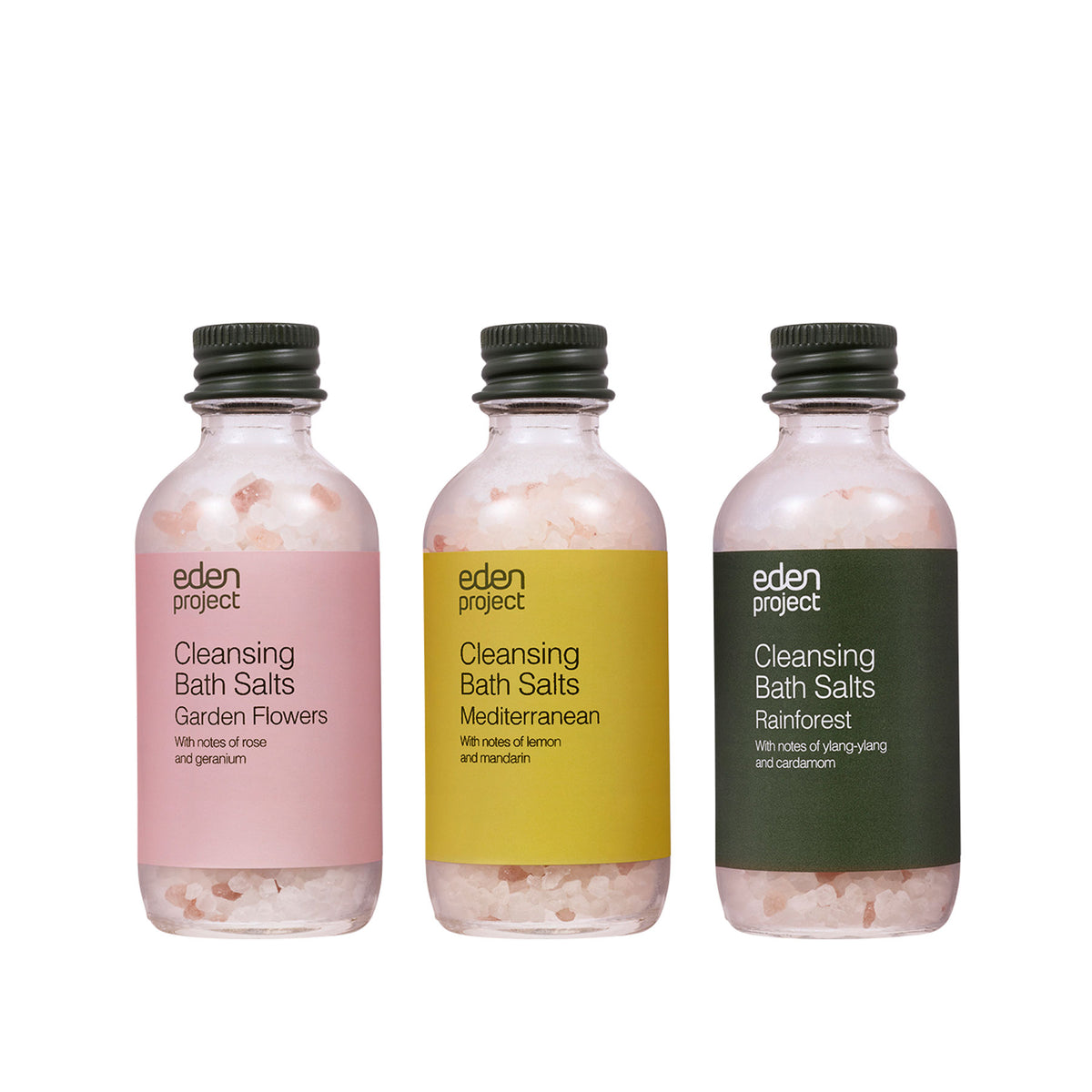 Cleansing bath salts trio