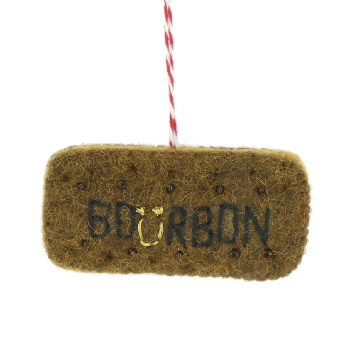 Bourbon biscuit hanging decoration