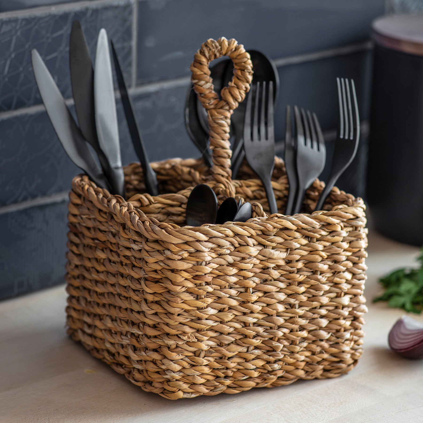 Brading cutlery holder natural
