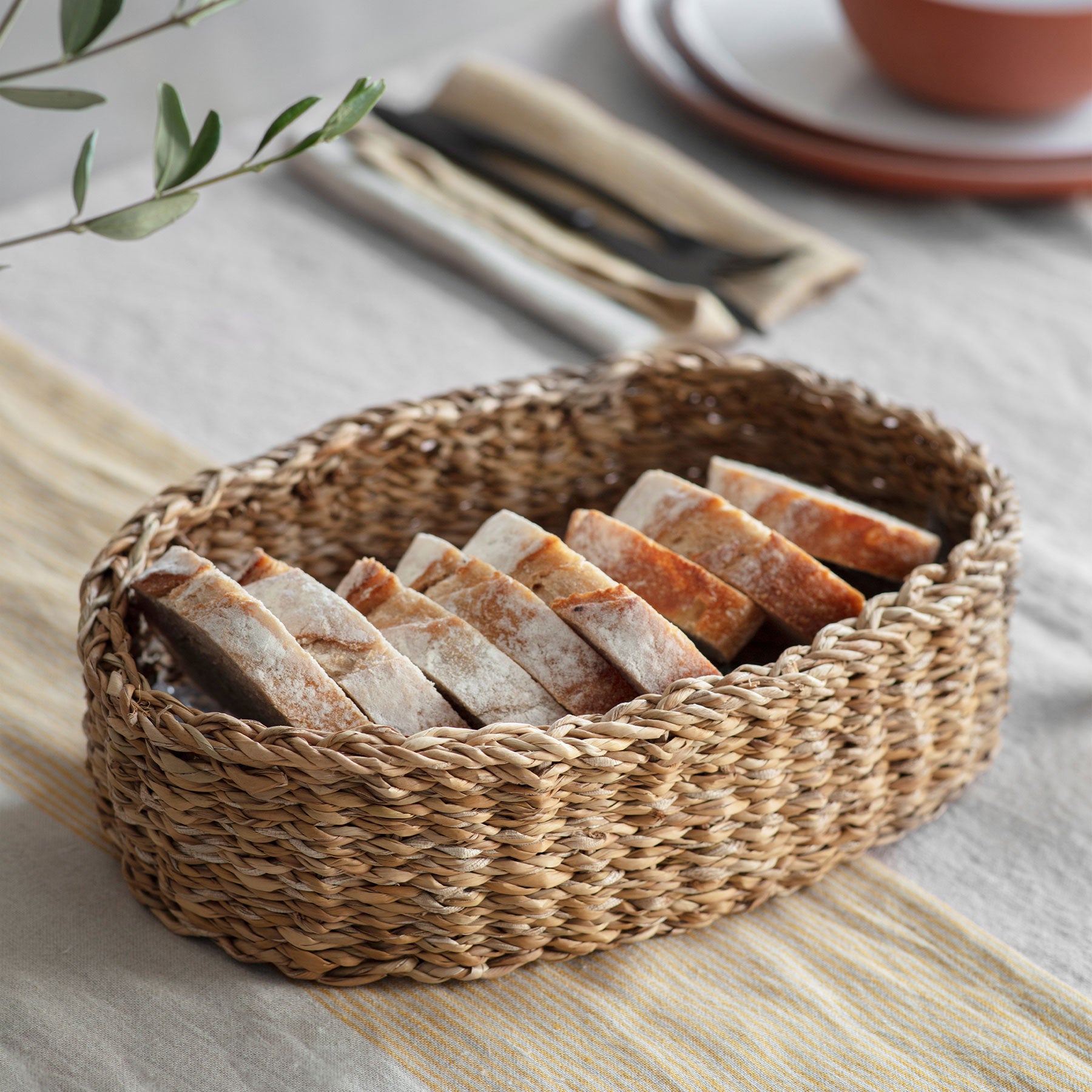 Brading oval basket natural